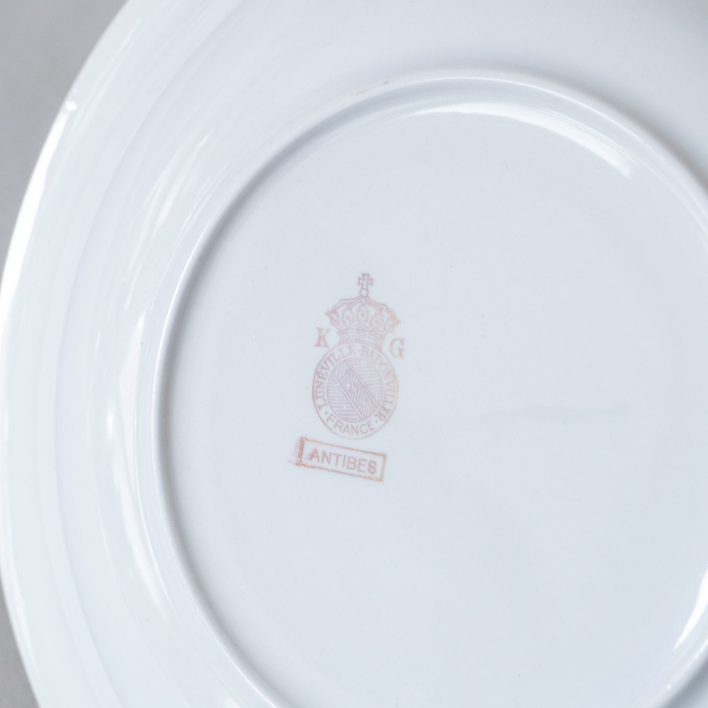 10 assiettes creuses KG Lunéville "Antibes"