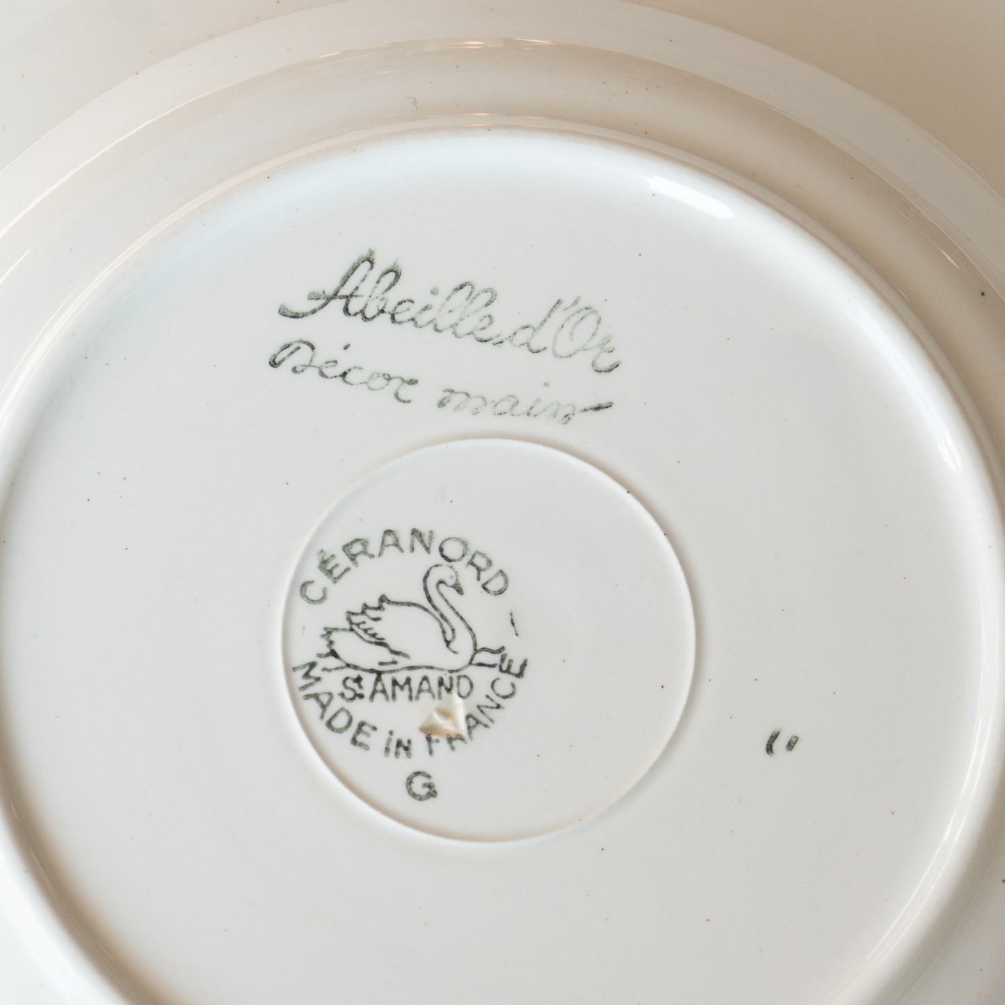 6 assiettes creuses St Amand - Abeille d'or