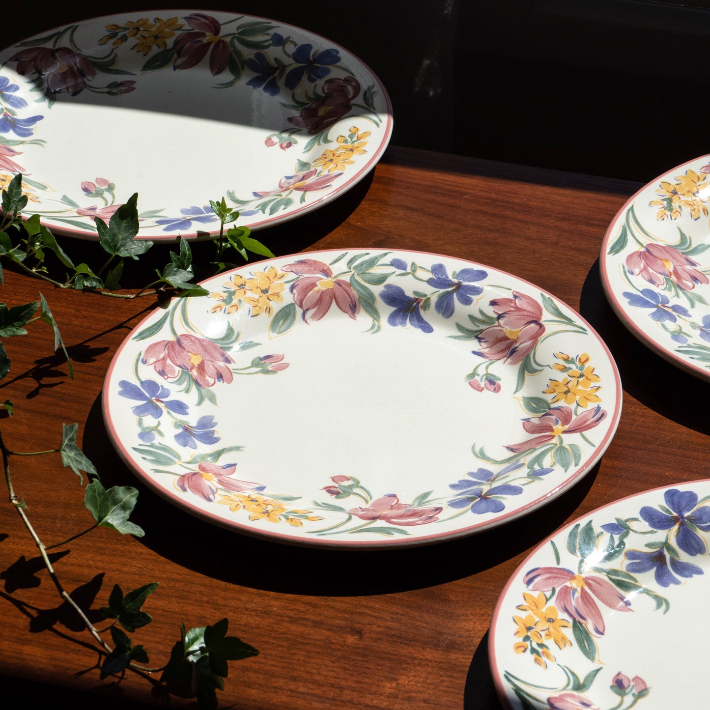 6 assiettes Stafforshire "Chelsea"