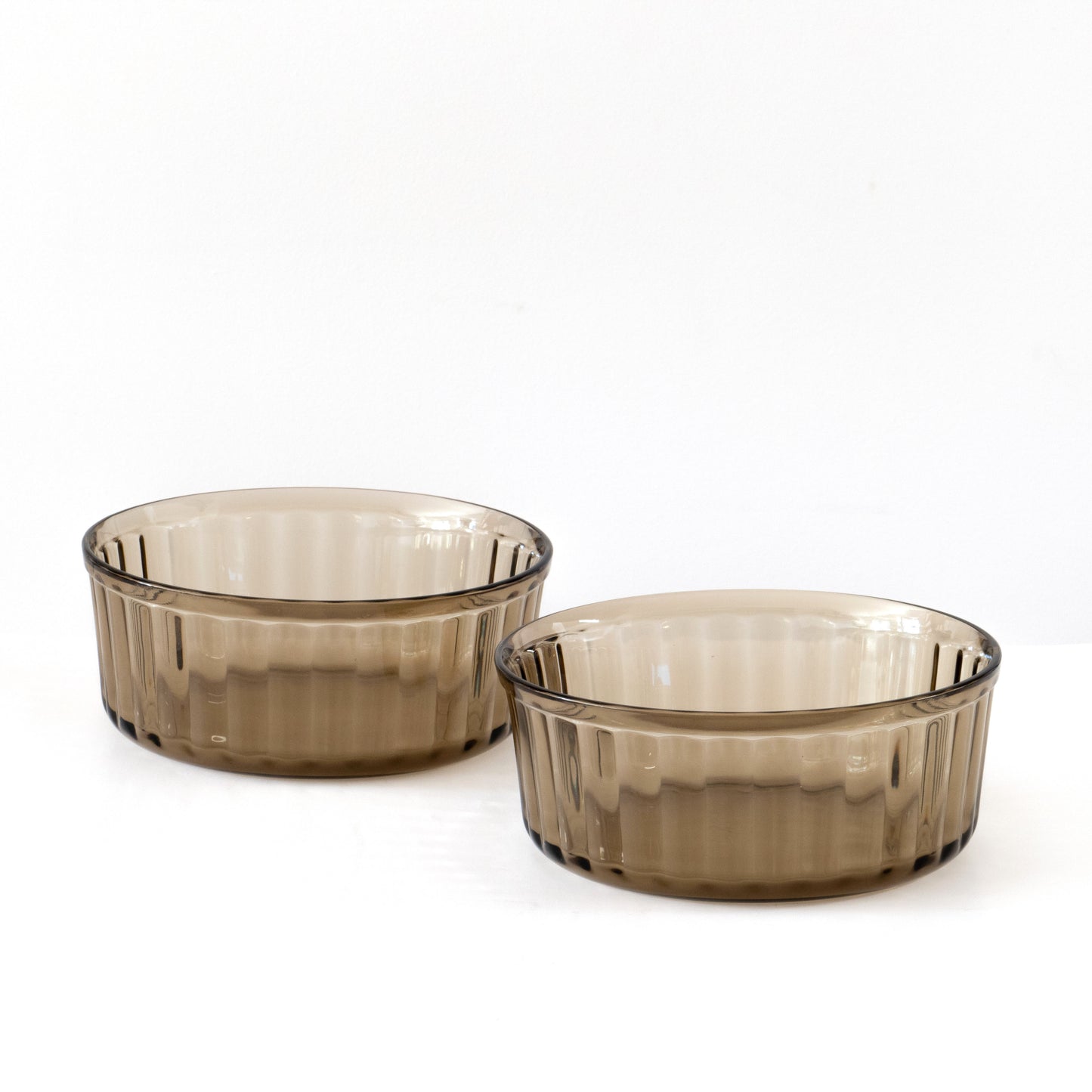 Ensemble 1970 en verre fumé