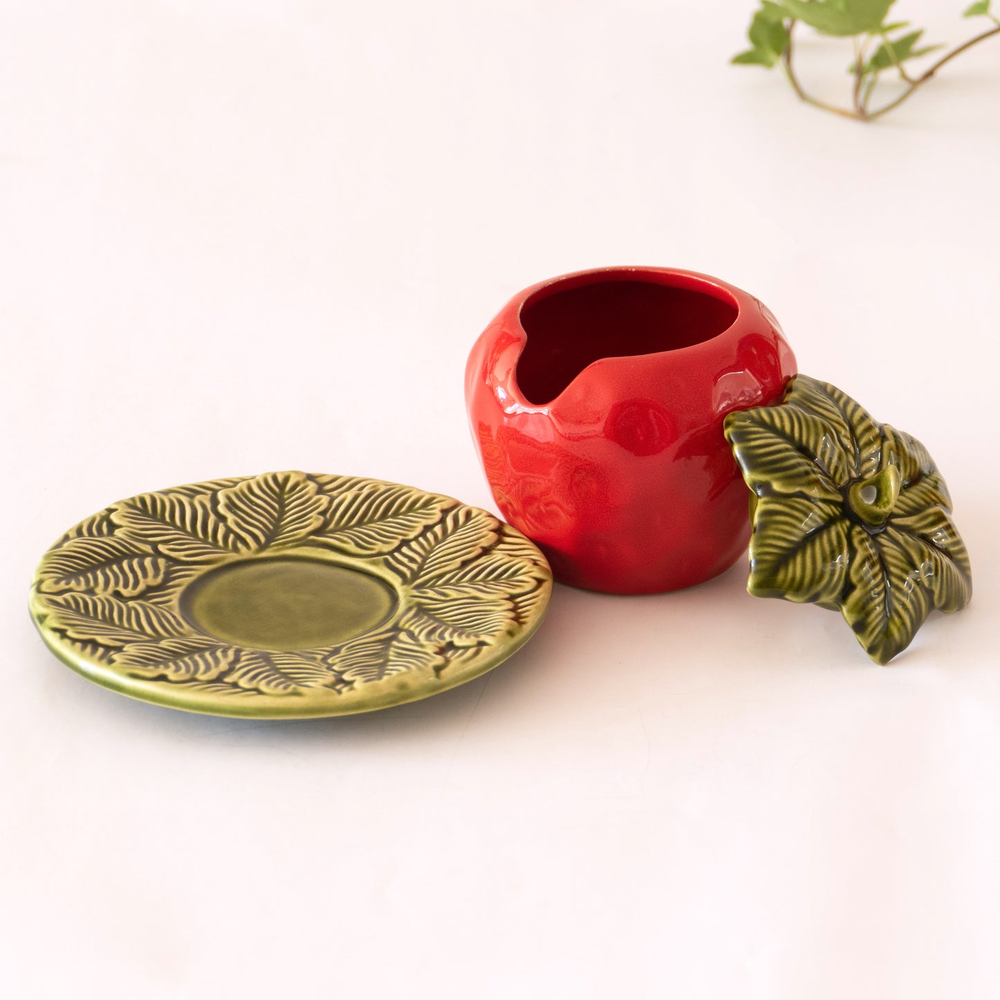 Duo de confituriers en barbotine fraise et citron