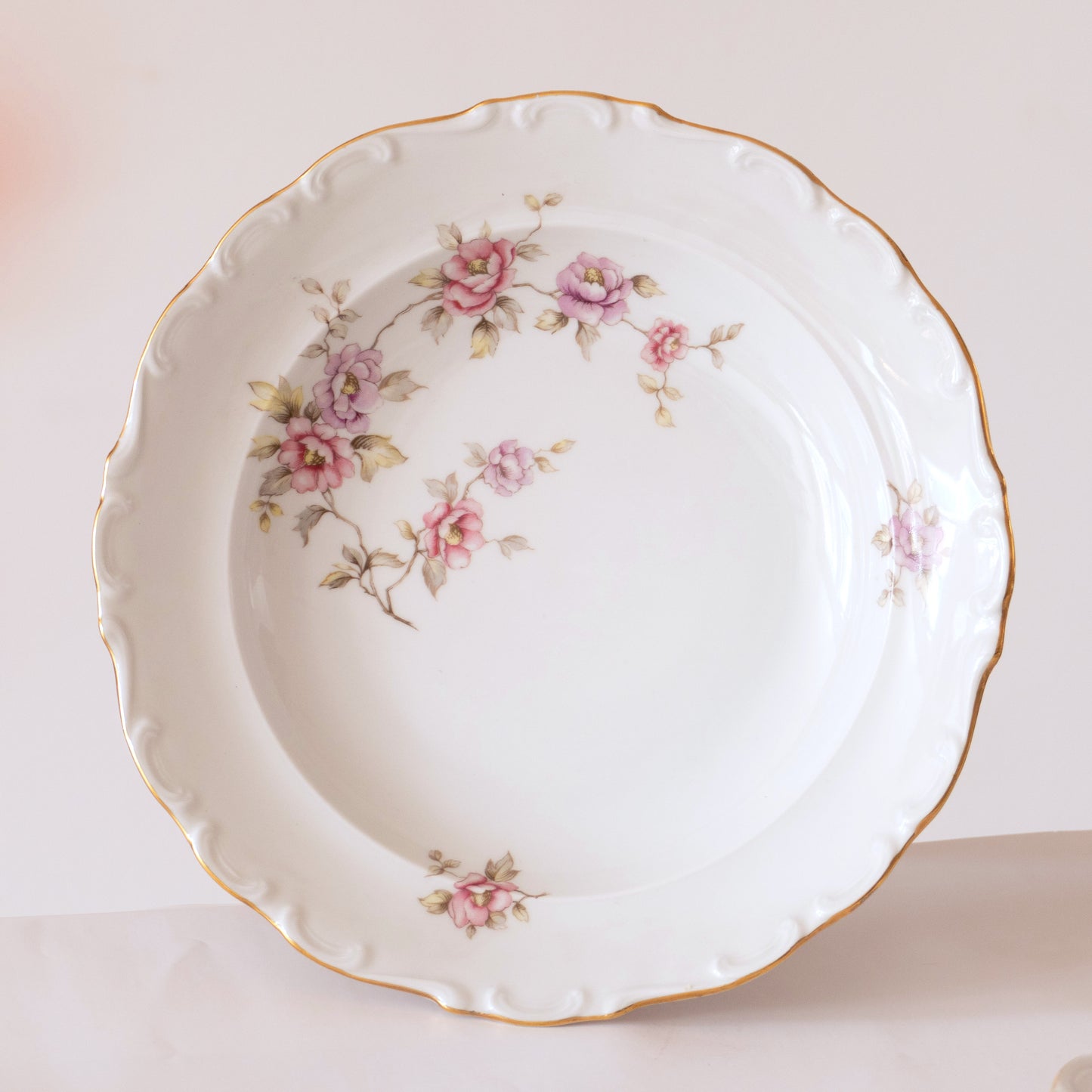 6 assiettes en porcelaine de Bavière fleuries - Schumann Arzberg