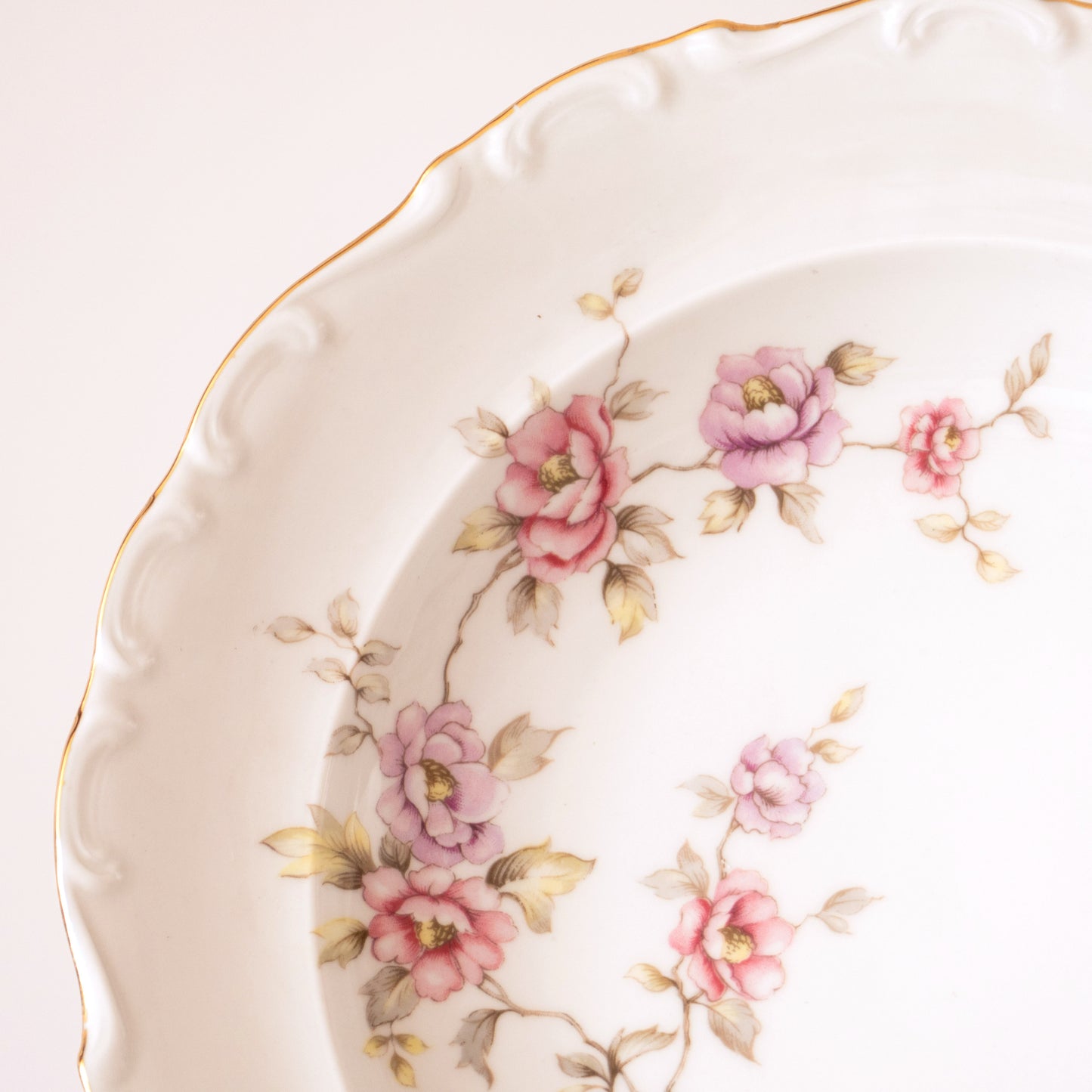 6 assiettes en porcelaine de Bavière fleuries - Schumann Arzberg