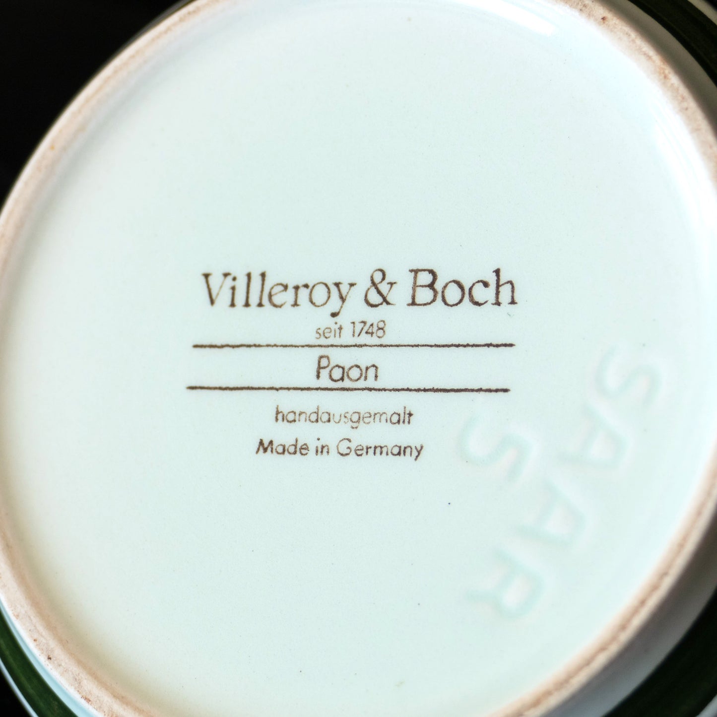 Cache-pot Villeroy & Boch "Paon" 1960