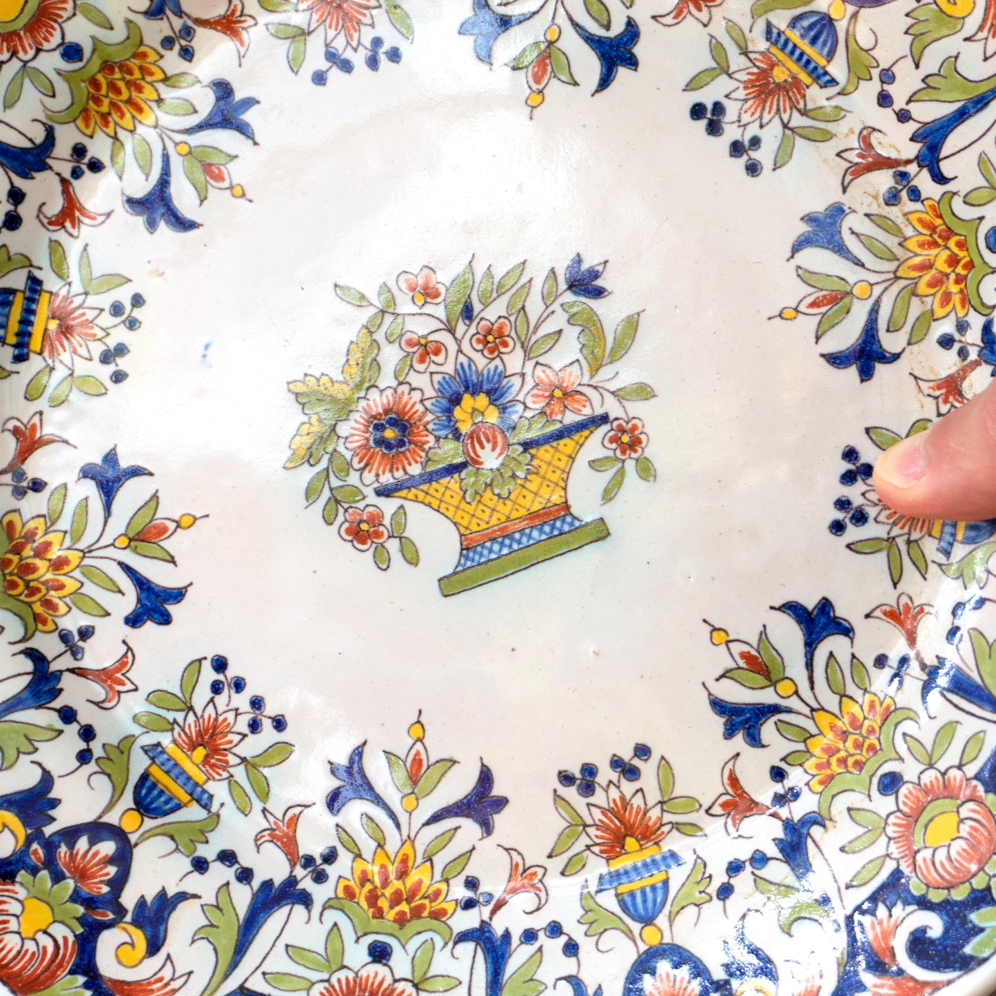 Assiette XIXe Fourmaintraux-Courquin vieux Rouen