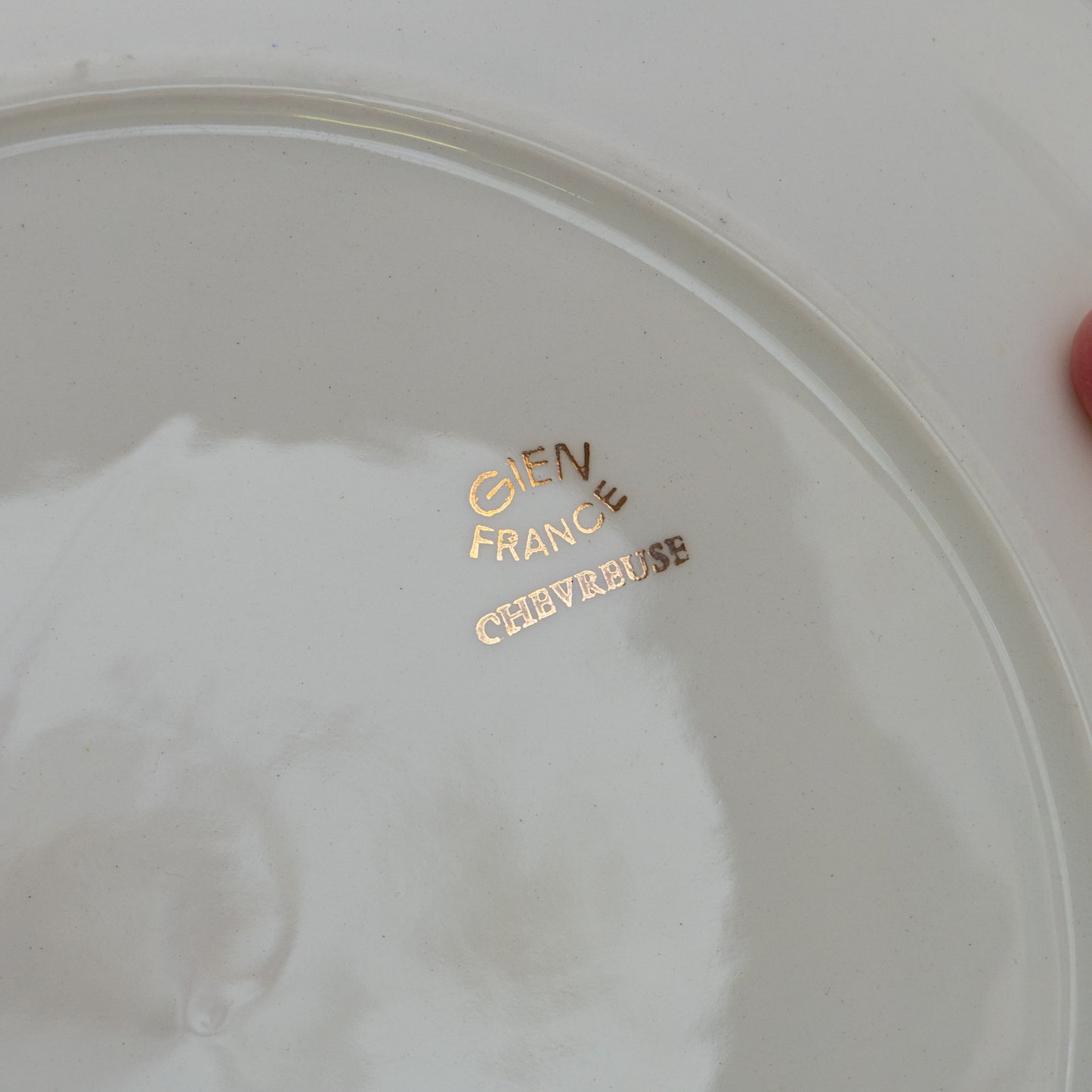 6 assiettes plates Gien "Chevreuse"