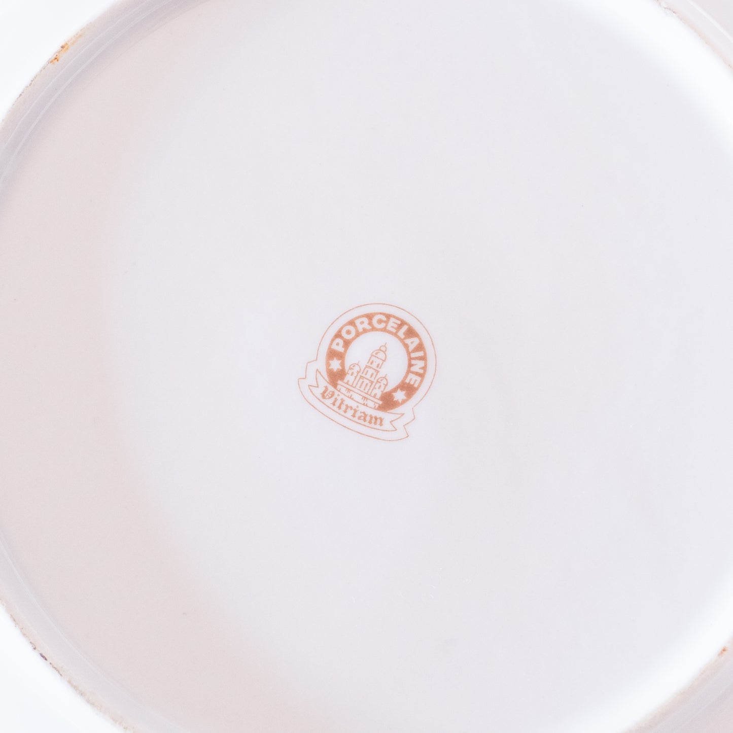 6 assiettes creuses en porcelaine Vitriam