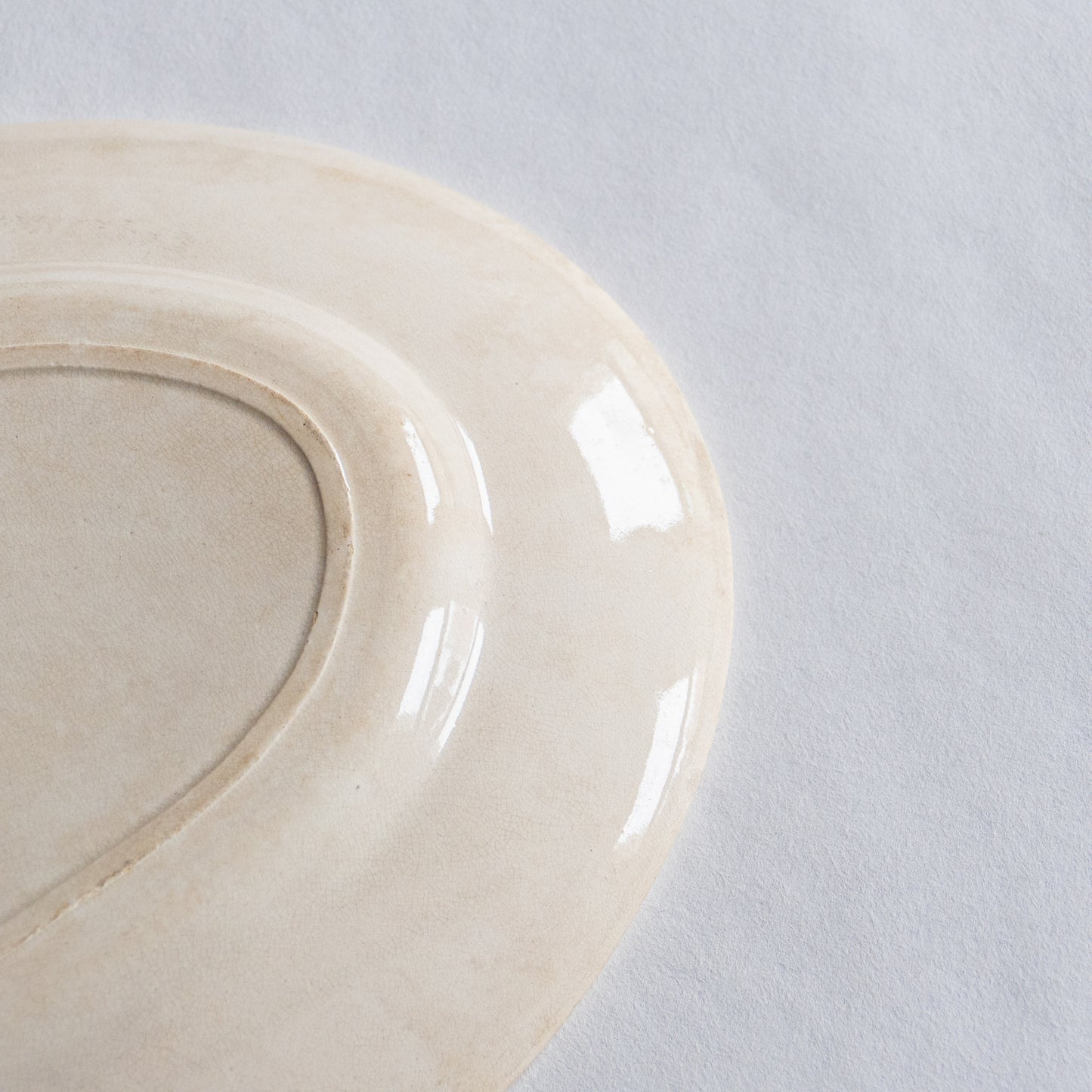 Plat ovale terre de fer Léon Graves Clairefontaine