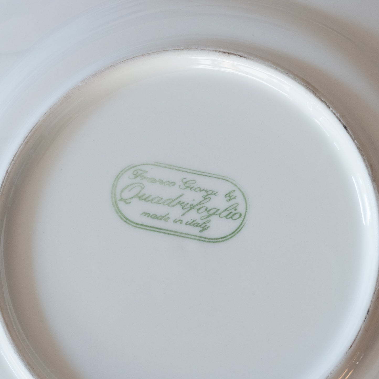 6 assiettes plates Quadrifoglio Franco Giorgi