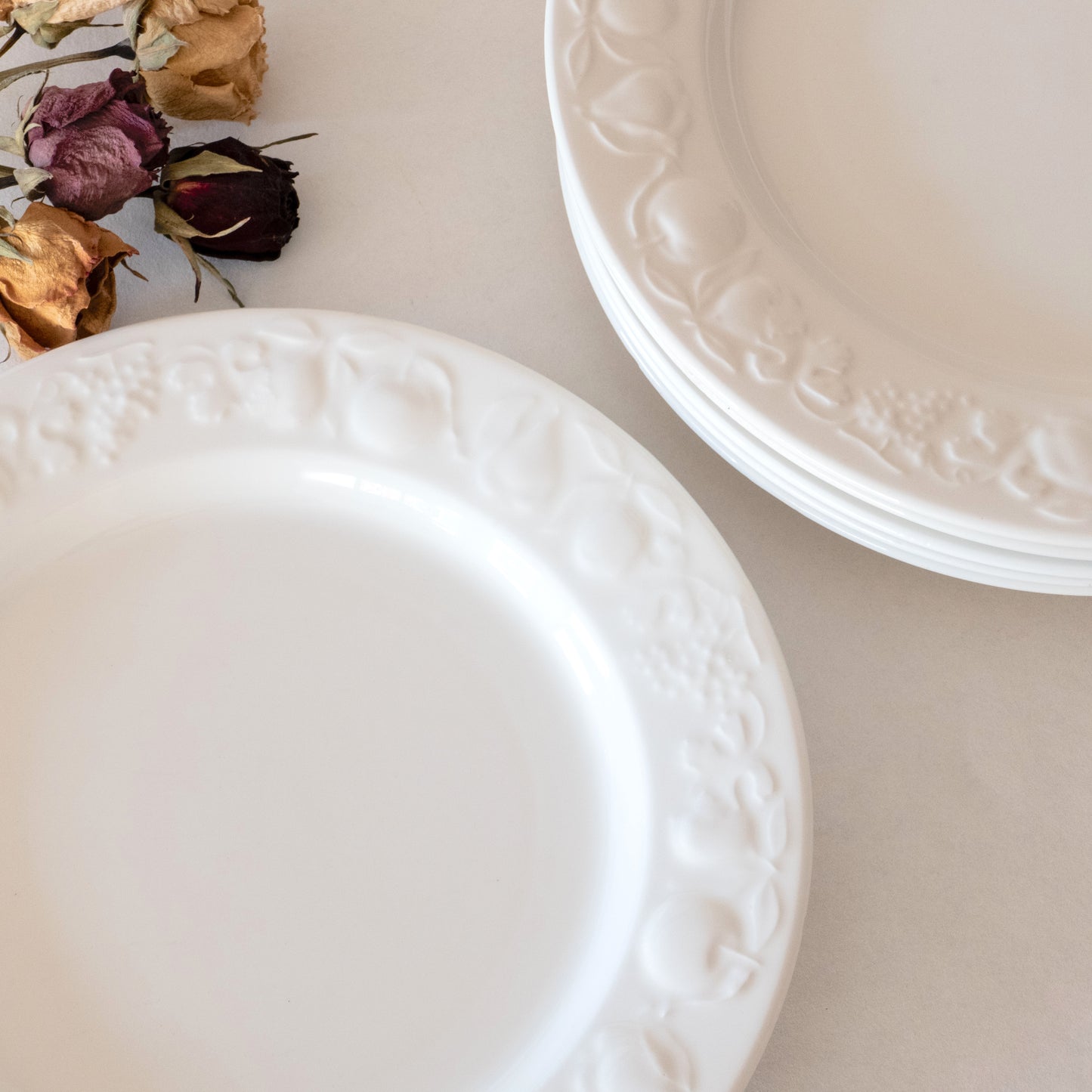 6 assiettes plates Quadrifoglio Franco Giorgi