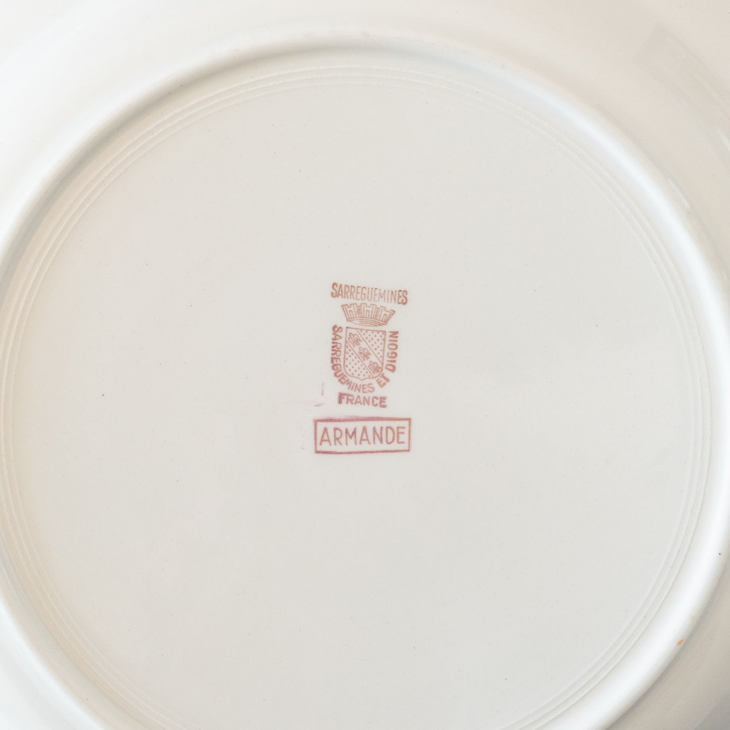 24 assiettes plates Sarreguemines "Armande"