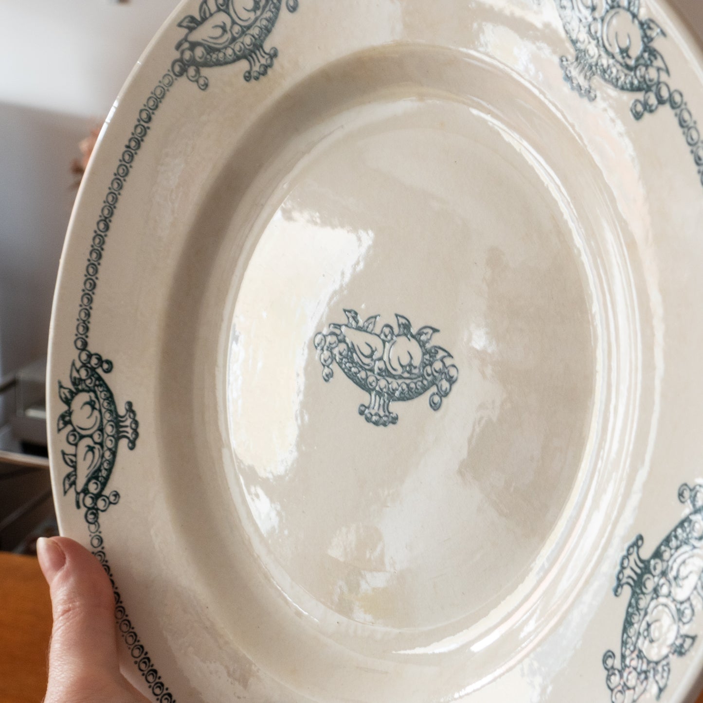 6 assiettes terre de fer St Amand