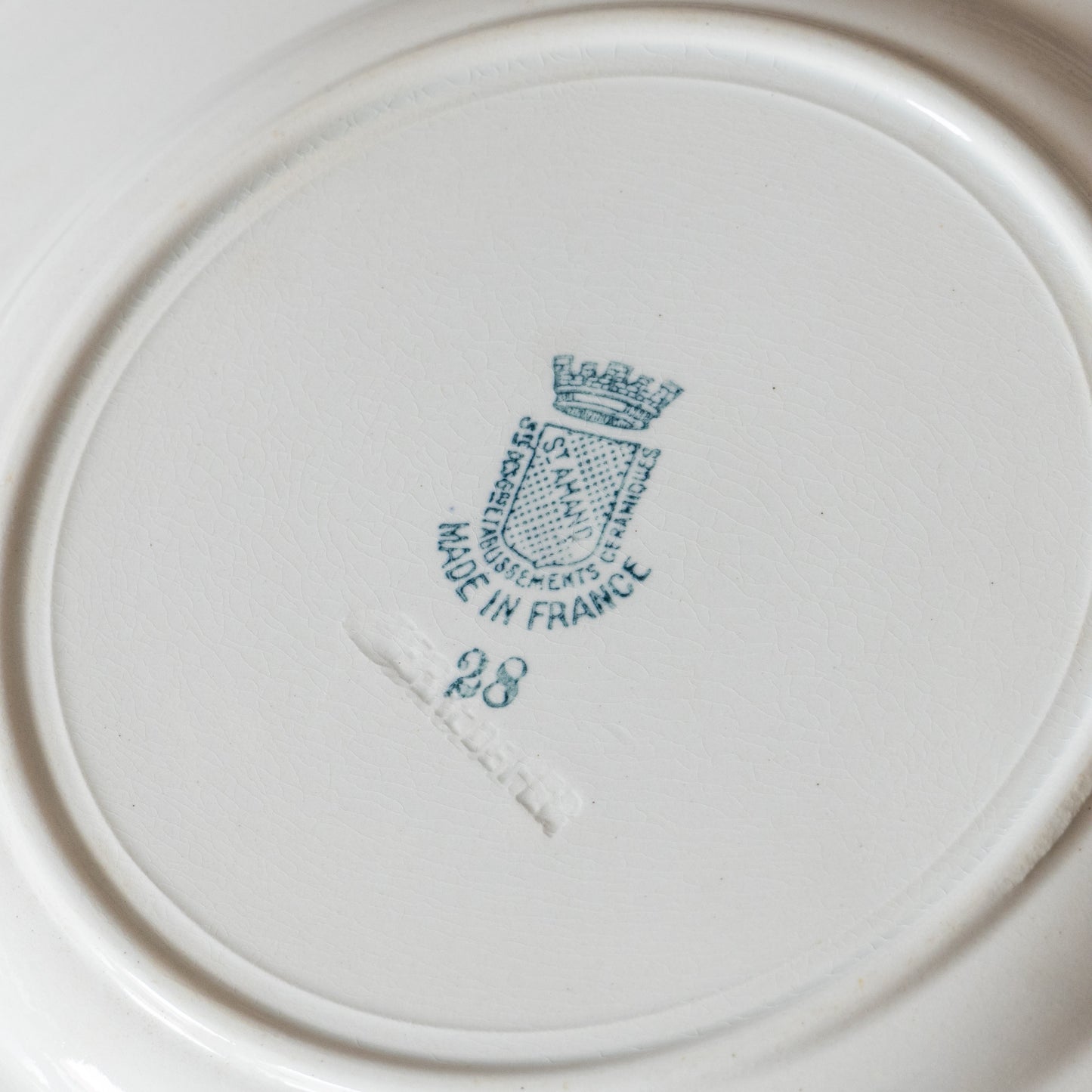 6 assiettes terre de fer St Amand