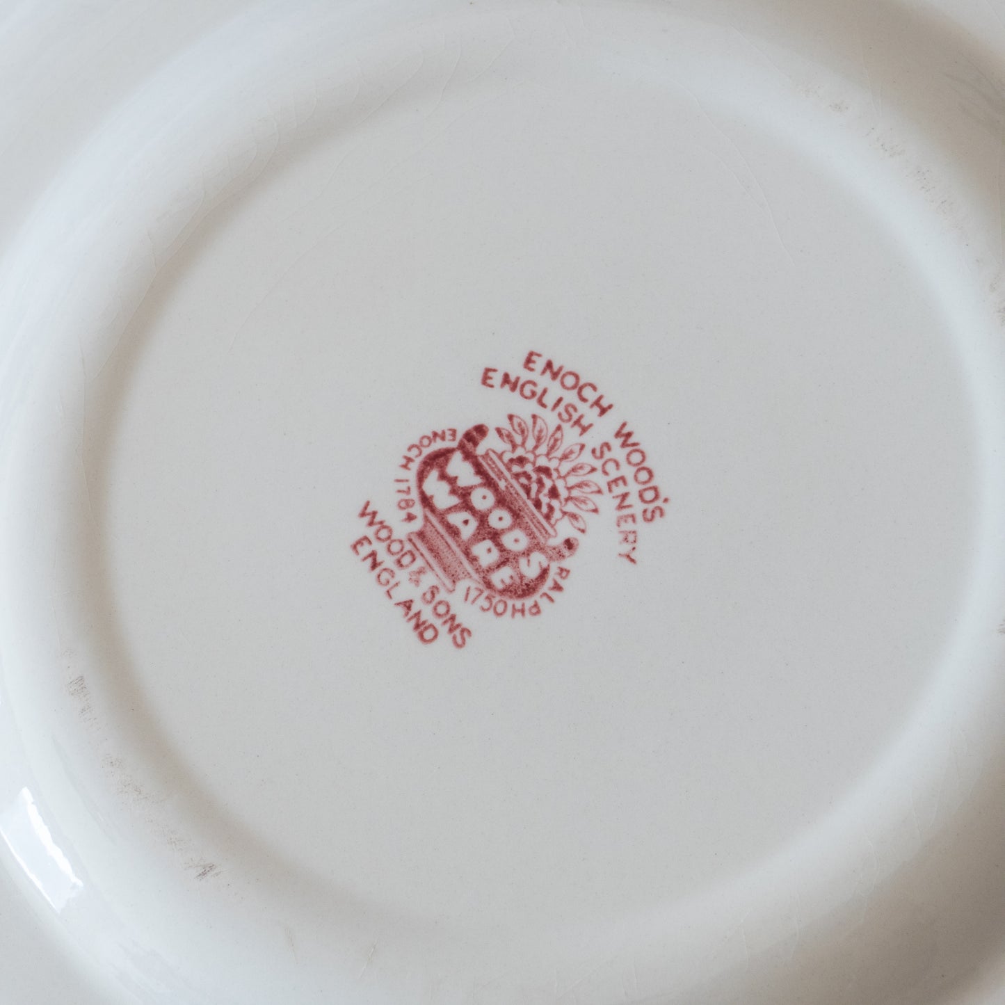 6 assiettes anglaises Wood & Sons roses