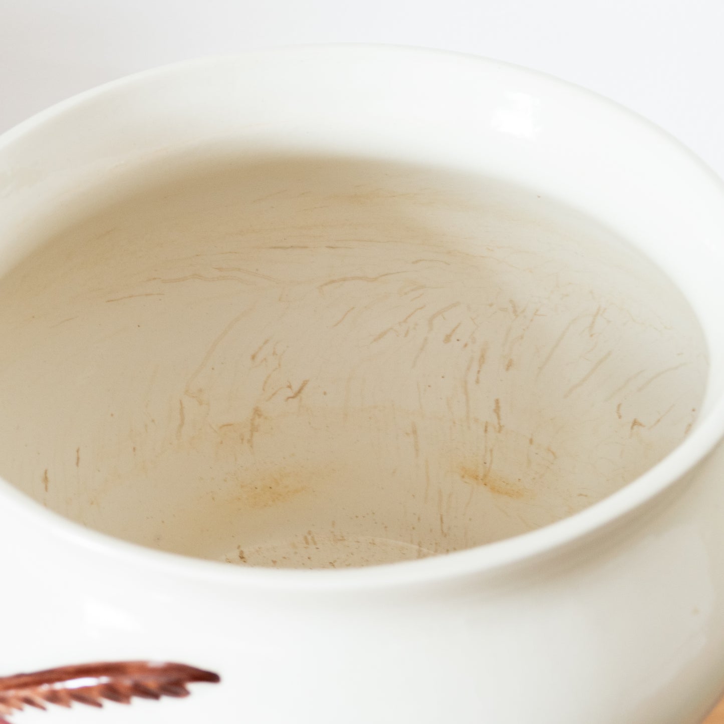 Colonne et cache-pot en faïence canard