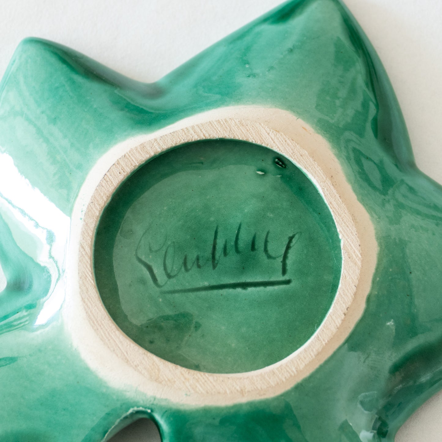 Vide poche artisanal feuille de lierre