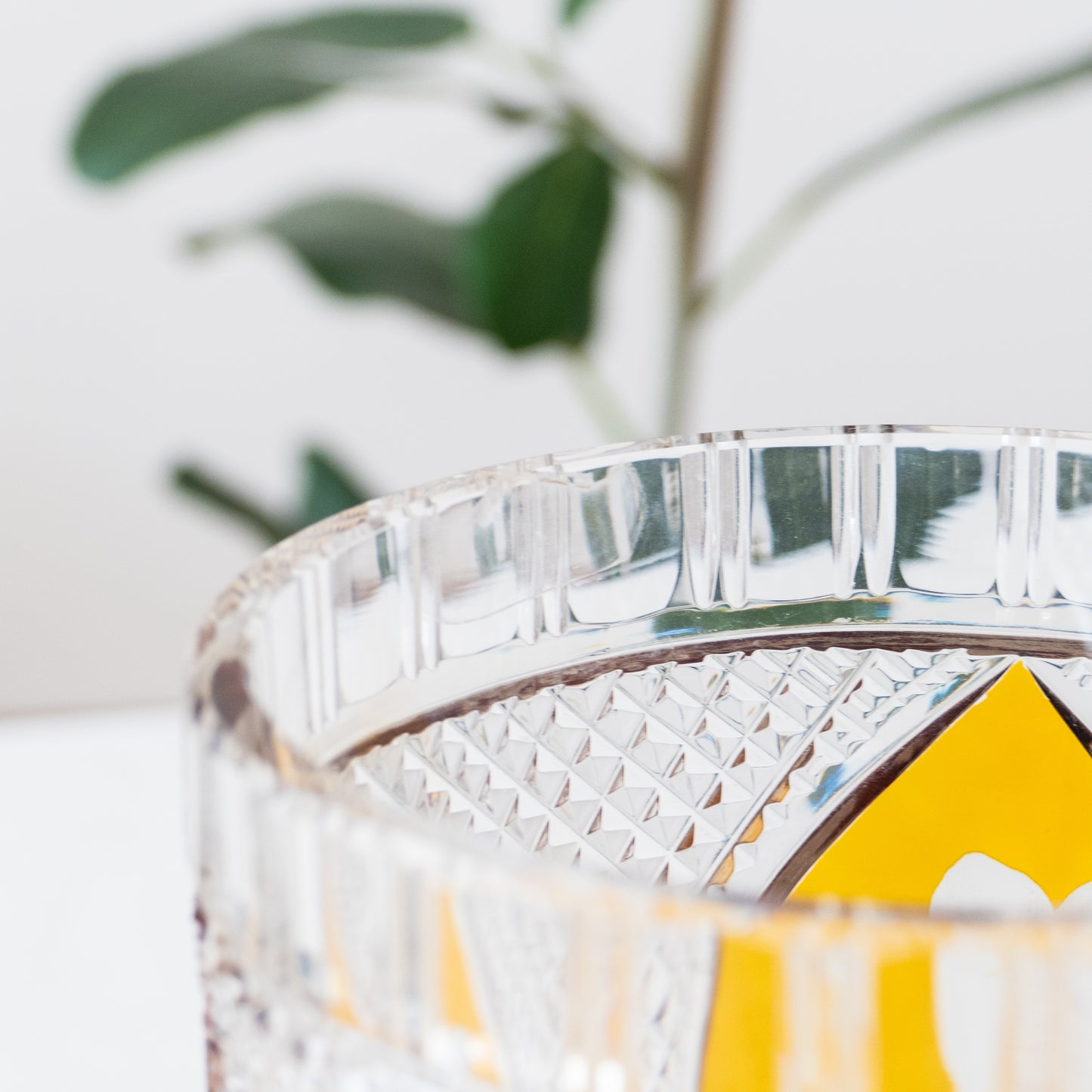 Grand vase en cristal Julia Glassworks - 1950