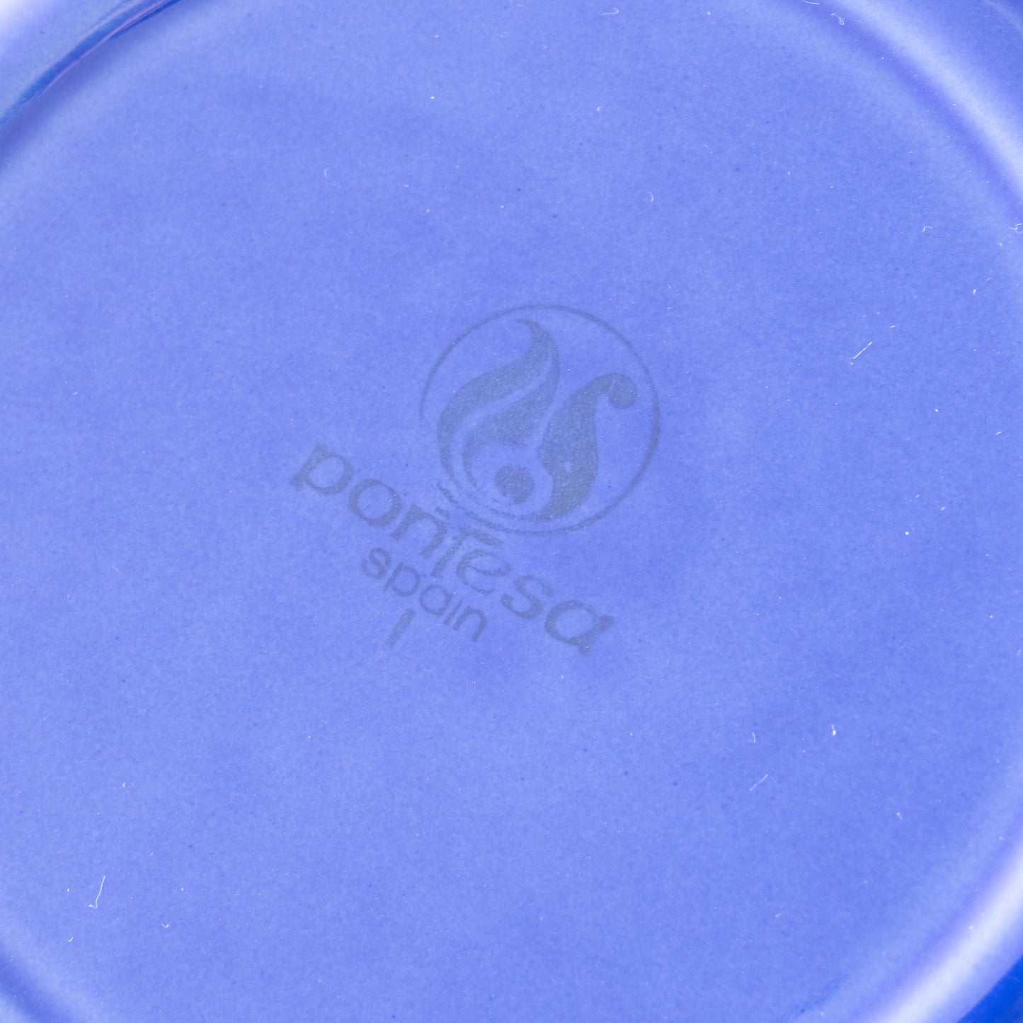 6 grandes assiettes Pontesa bleu roi