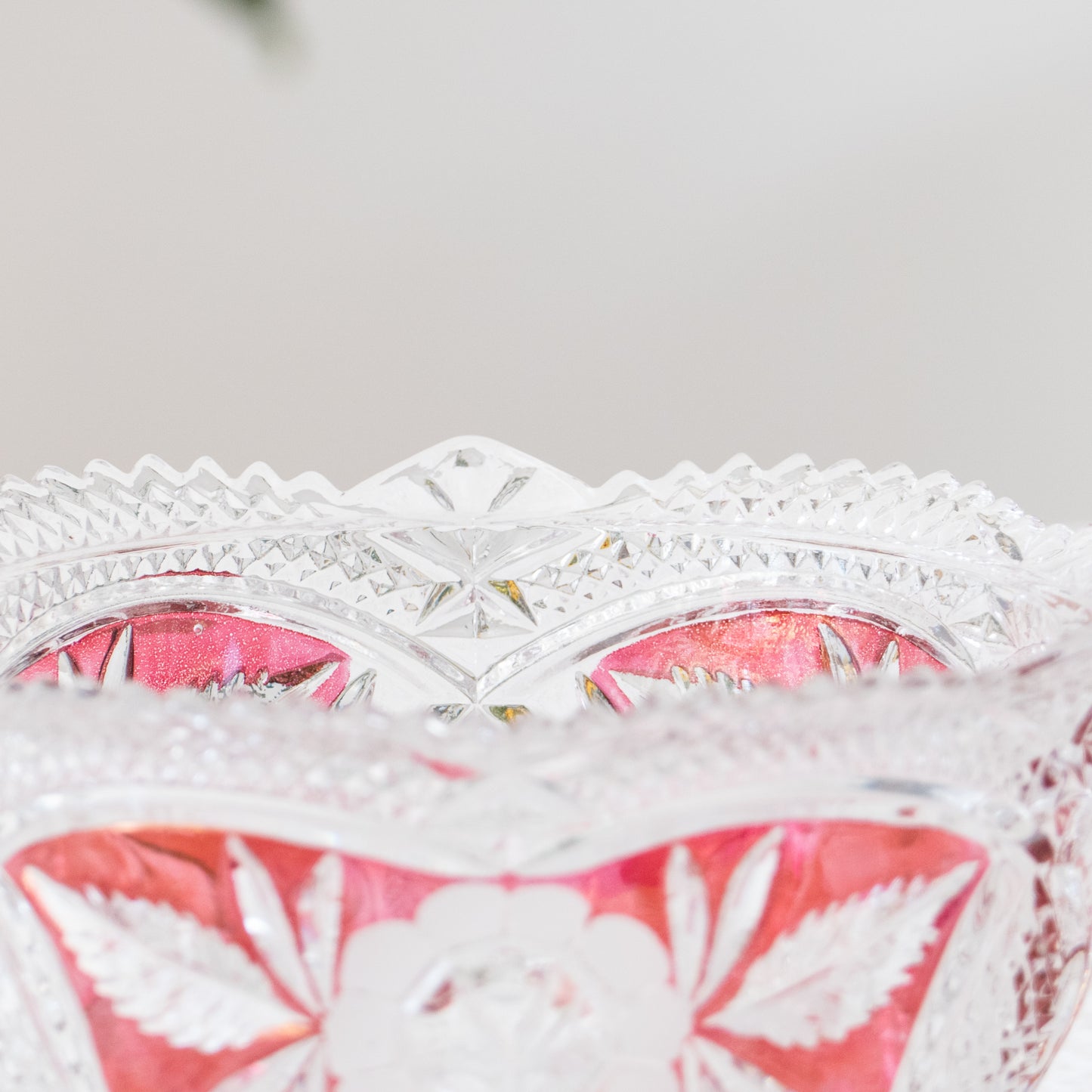 Coupe en cristal rubis Hofbauer