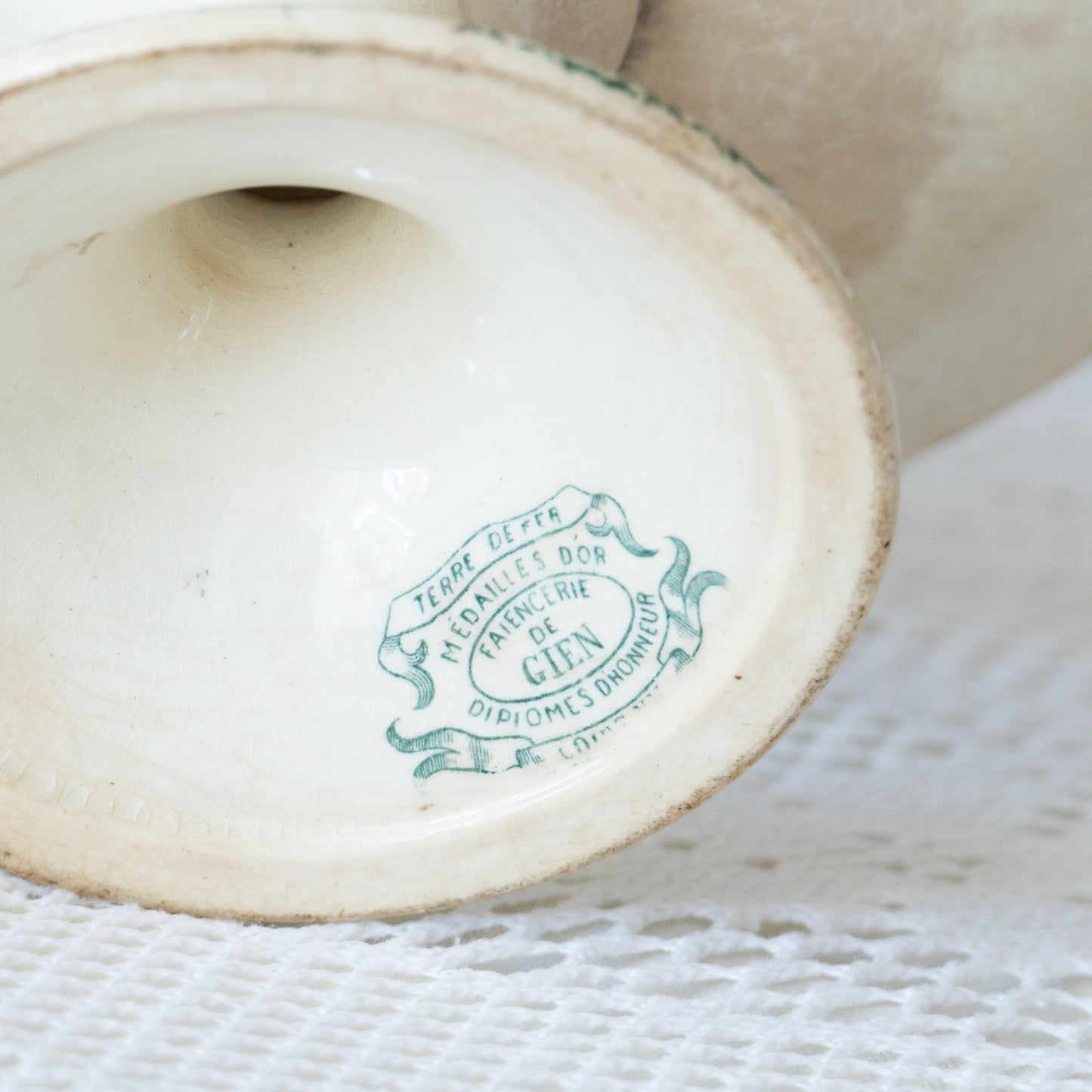 Compotier XIXe Gien Louis XV - terre de fer