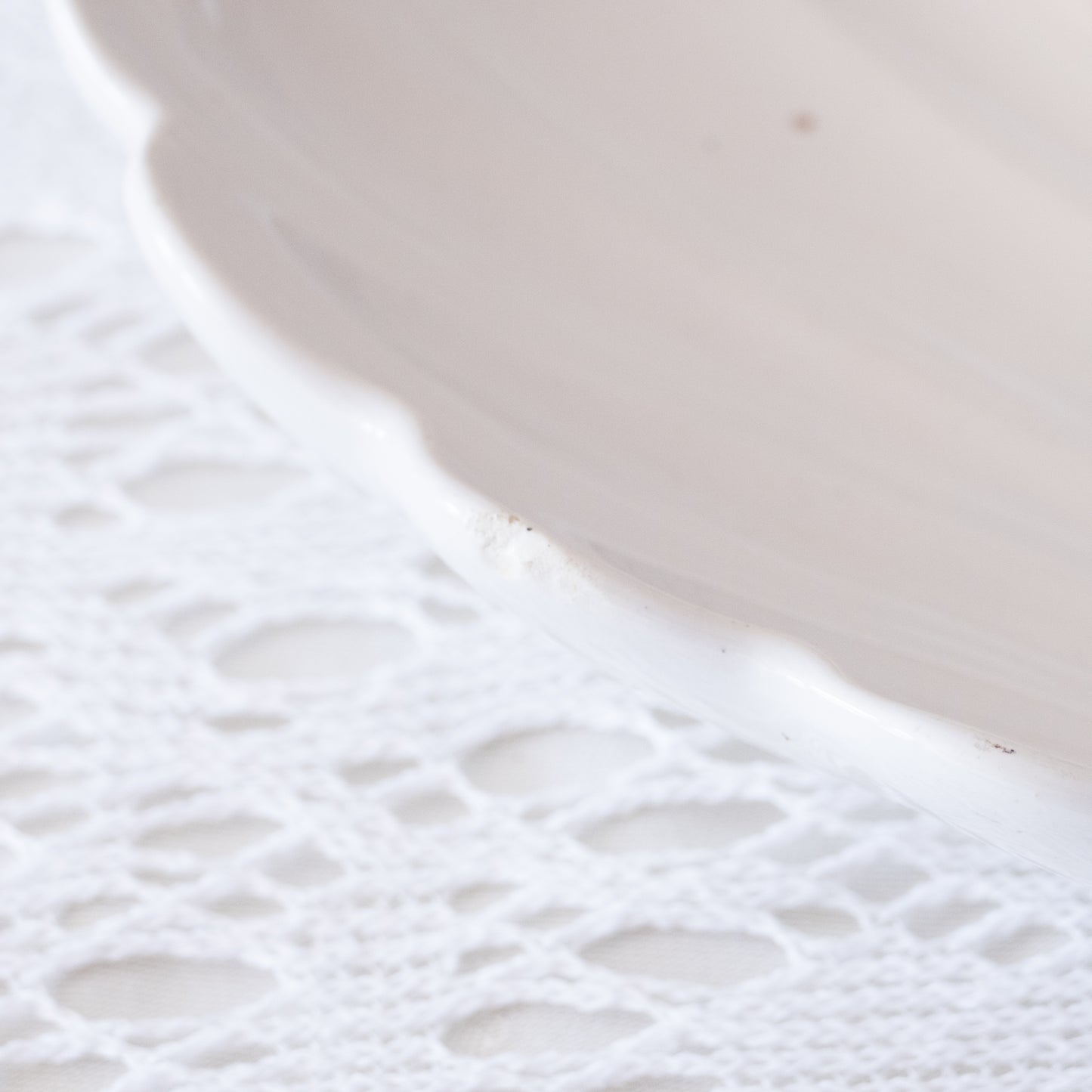 Duo de plats / vide-poches en porcelaine coquillage