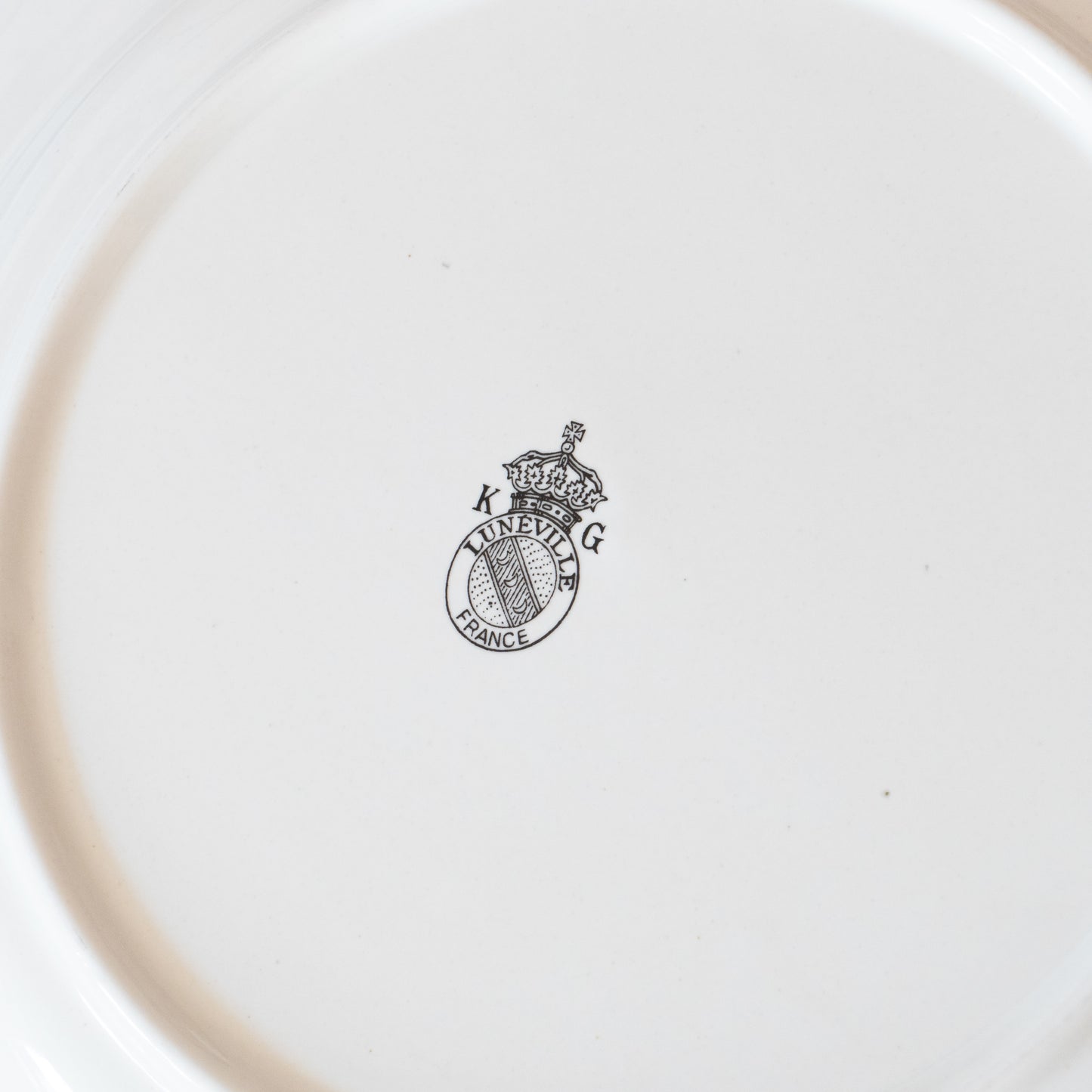 12 assiettes KG Lunéville "Réverbère"