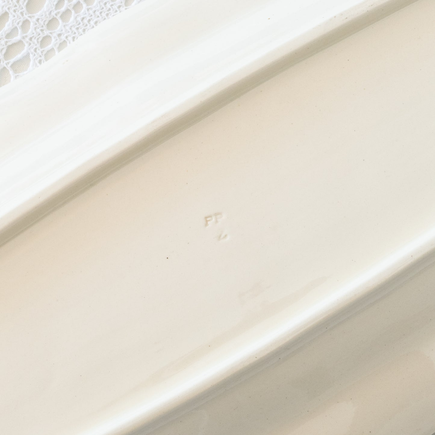 Grand plat XXL Sarreguemines Ivoire