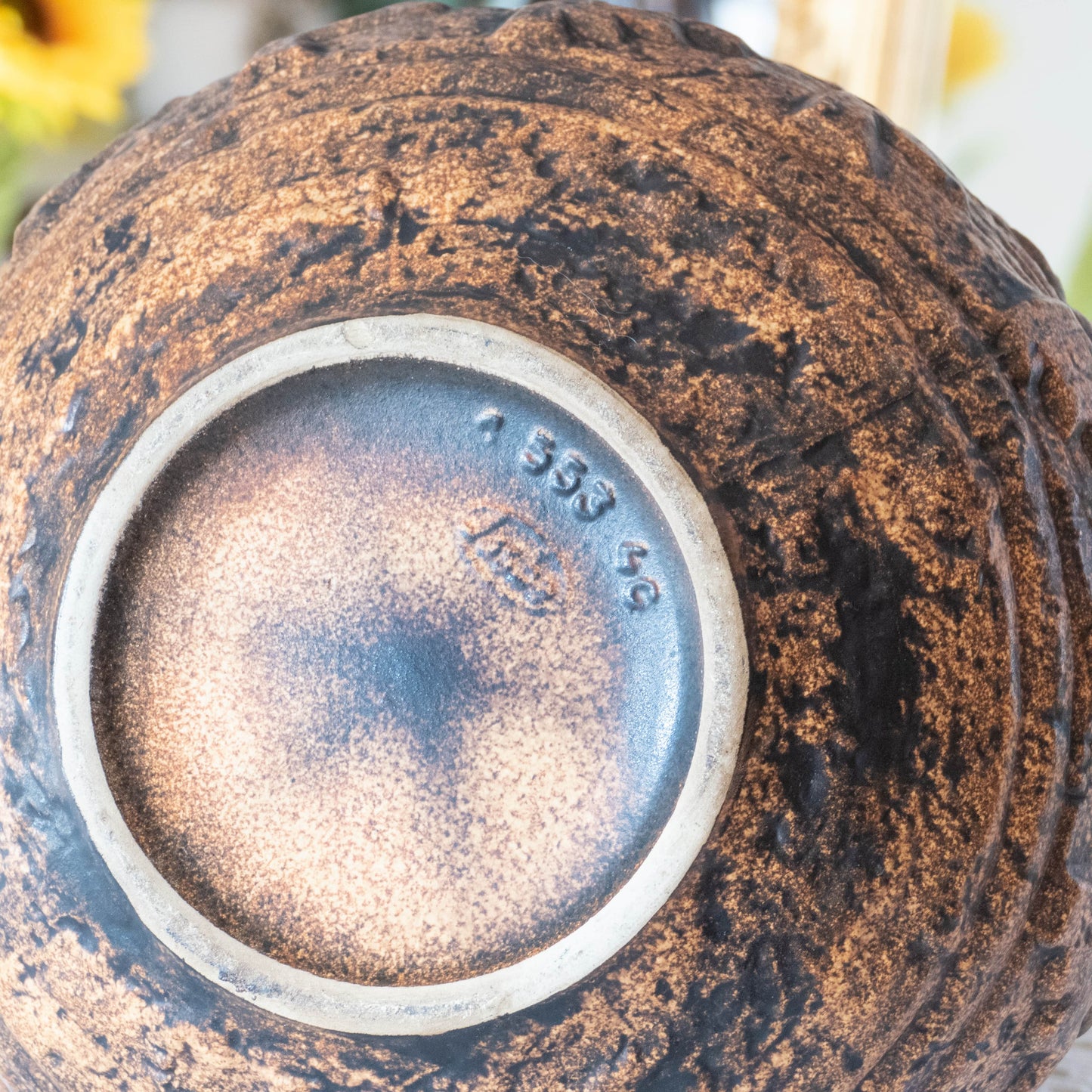 Grand vase aztèque par Jasba, 1960