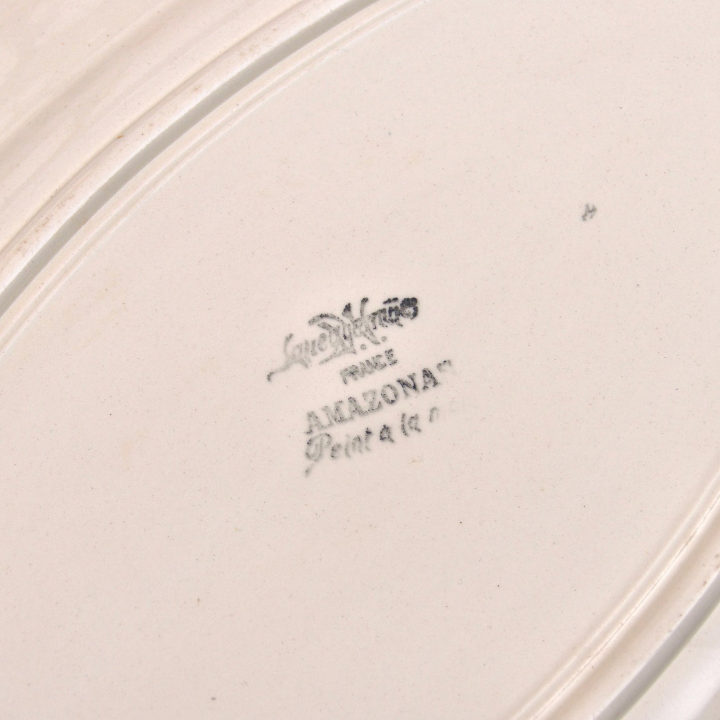 Grand plat ovale Sarreguemines "Amazonas"