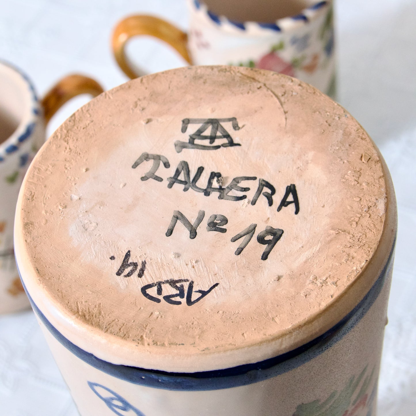 Service ancien Talavera - terre cuite émaillée