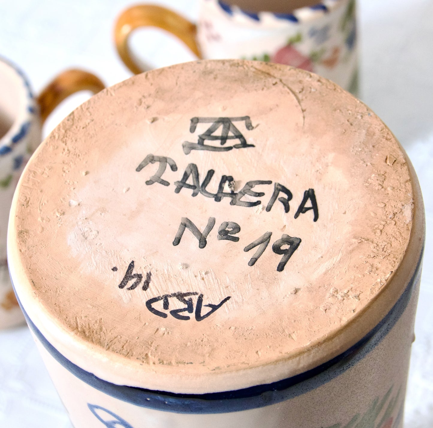 Service ancien Talavera - terre cuite émaillée