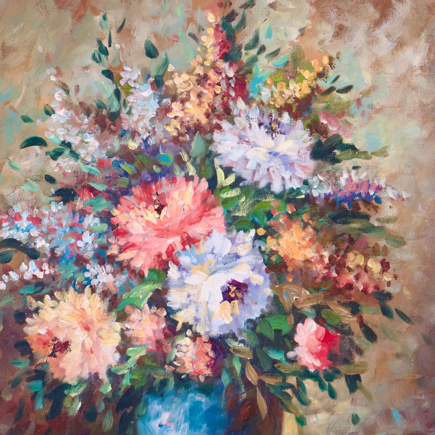Grande huile sur toile signée Boucher