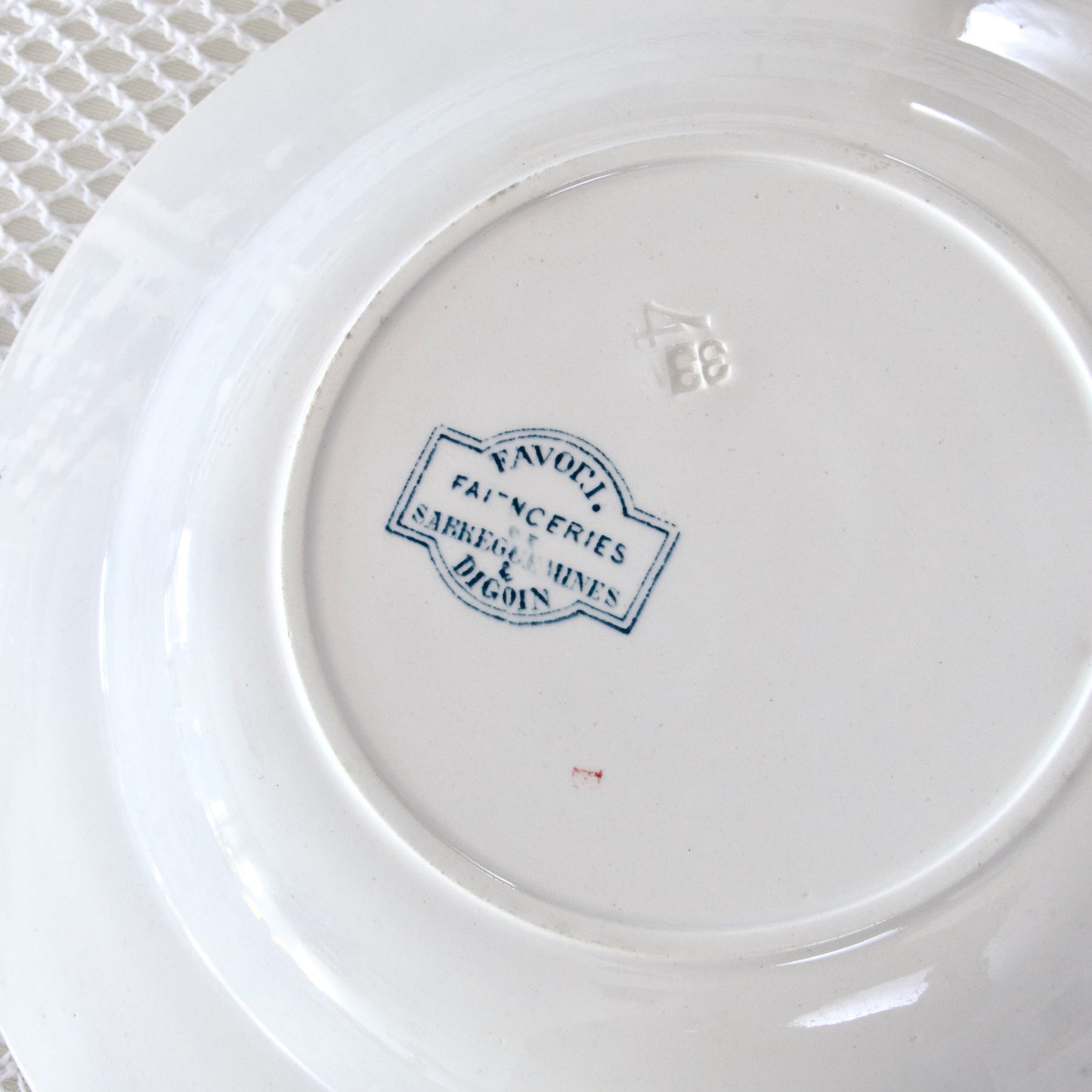 3 assiettes creuses Sarreguemines Favori - terre de fer