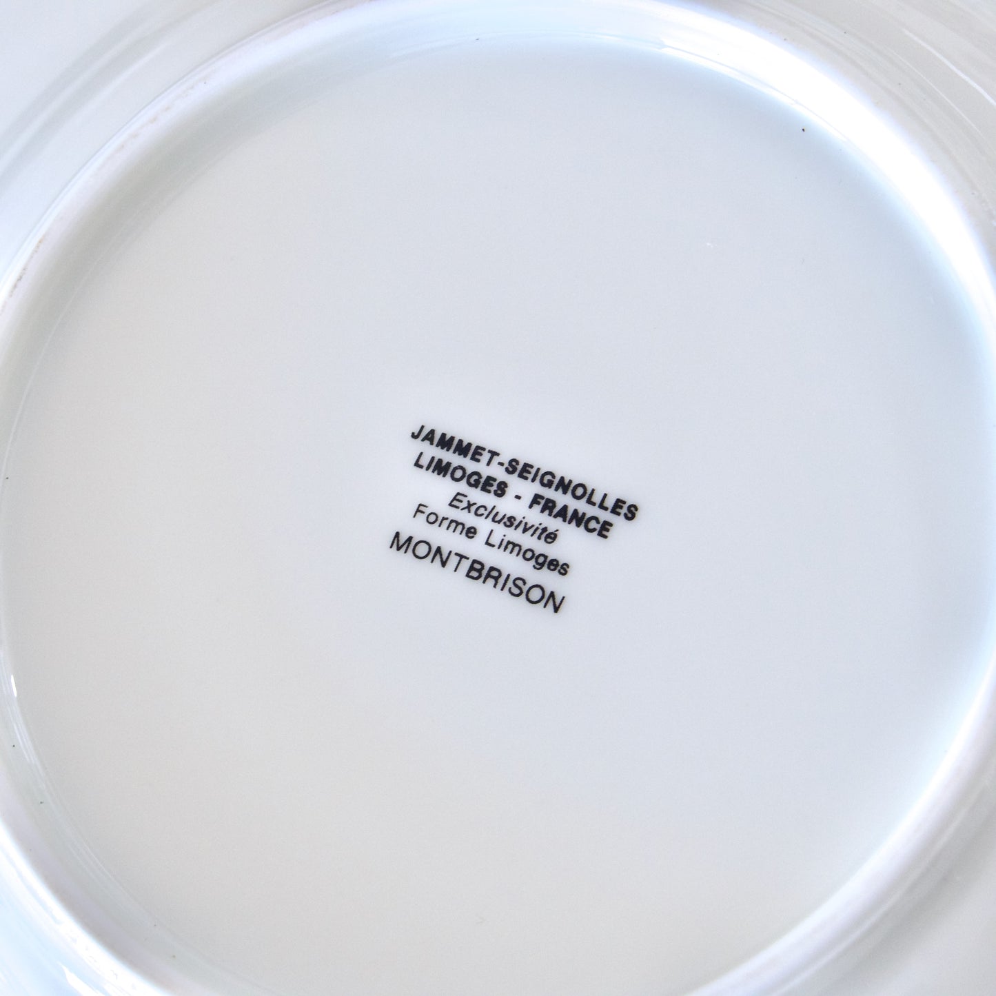 9 assiettes creuses en porcelaine de Limoges Jammet Seignolles