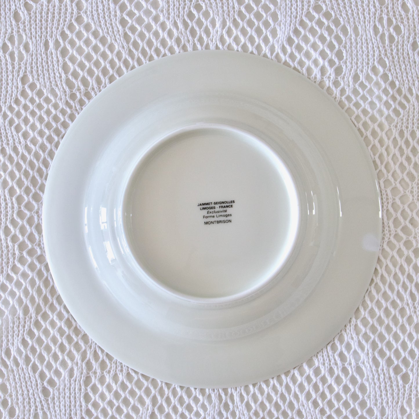 9 assiettes creuses en porcelaine de Limoges Jammet Seignolles
