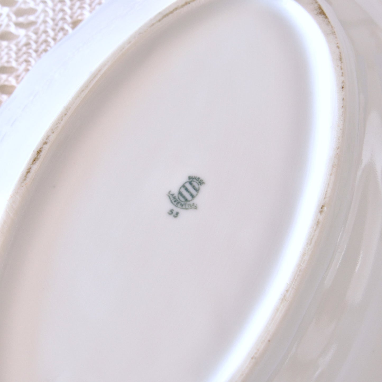 Duo de raviers en porcelaine suisse Langenthal