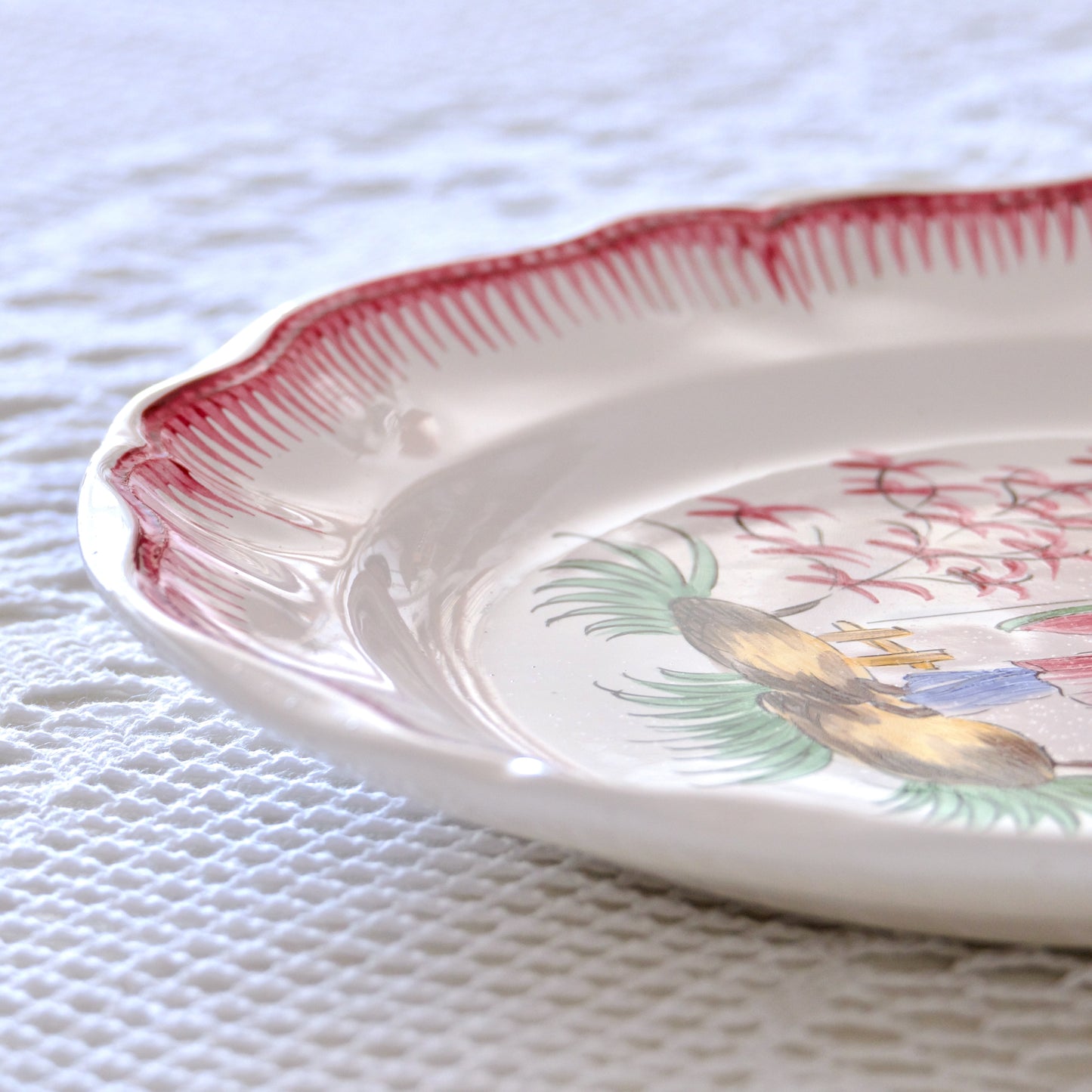 Assiette en faïence d'Art de Clamecy