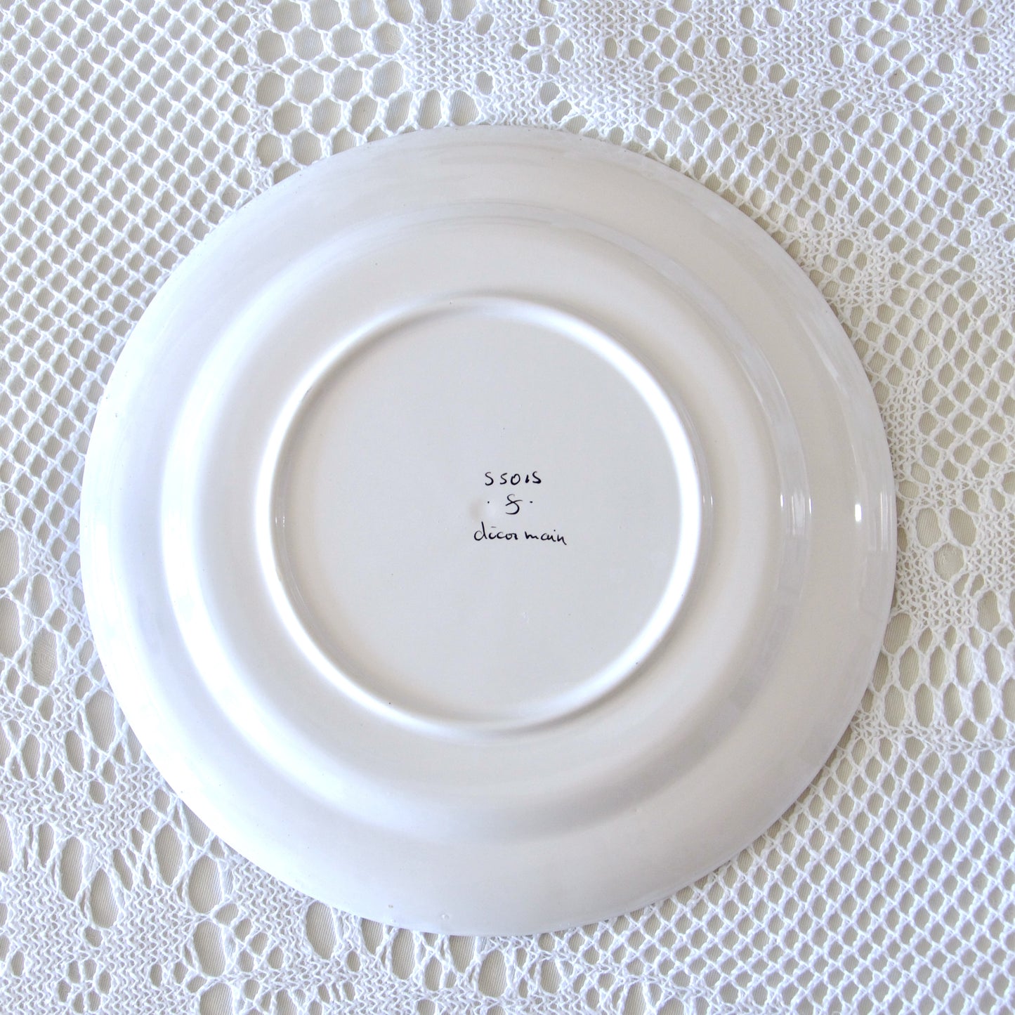 Assiette en faïence d'Art de Clamecy
