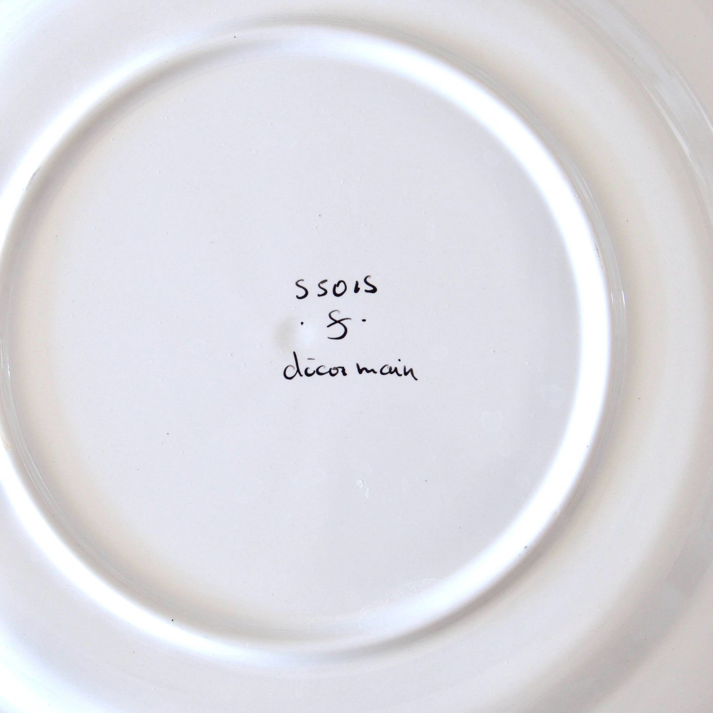 Assiette en faïence d'Art de Clamecy