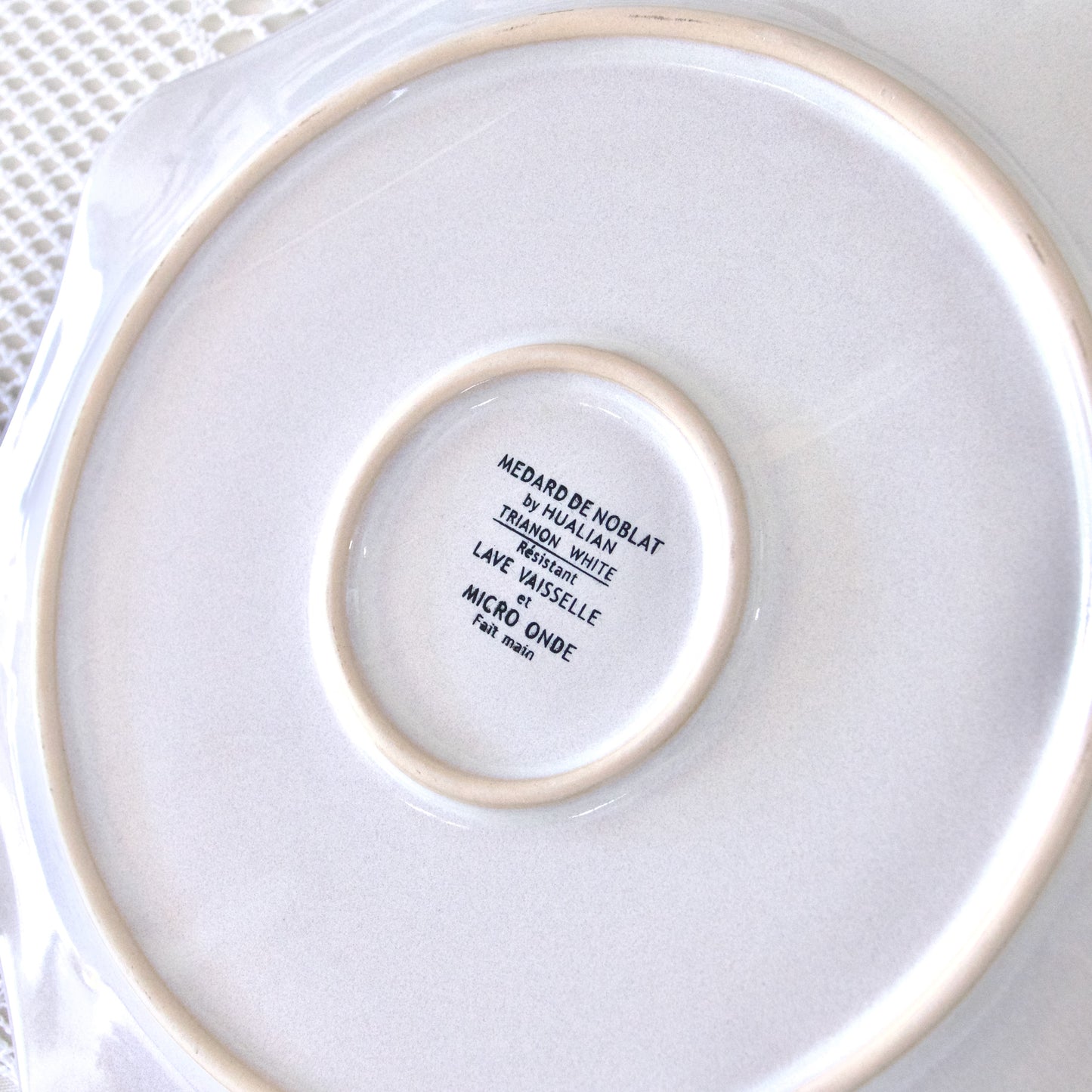 6 grandes assiettes en grès Médard de Noblat Limoges