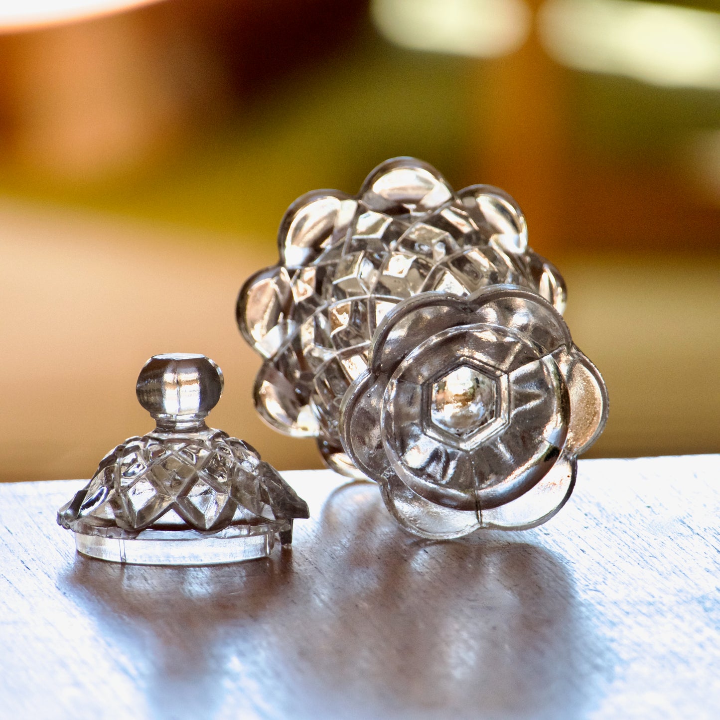 Petite boîte en verre forme tulipe