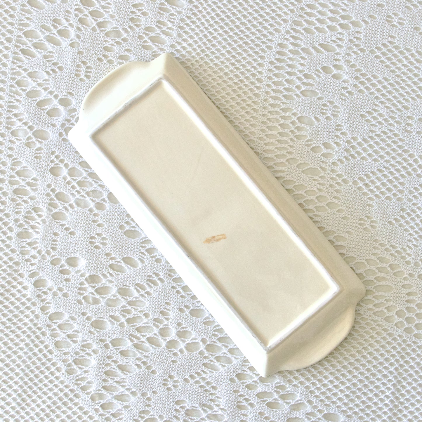 Plat à cake crème poignées citrons