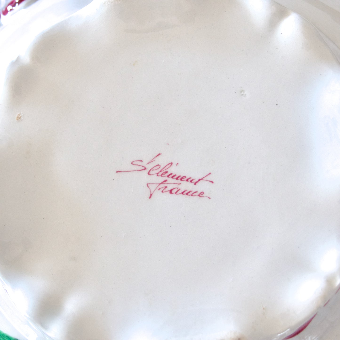 Soupière ancienne St Clément décor coq