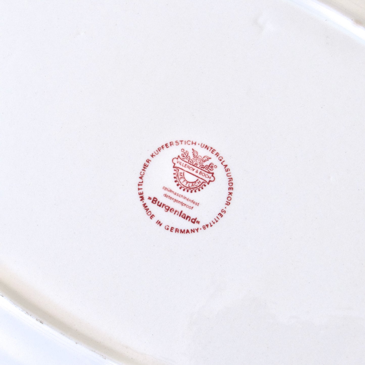 Grand plat ovale Villeroy & Boch "Burgenland" rouge