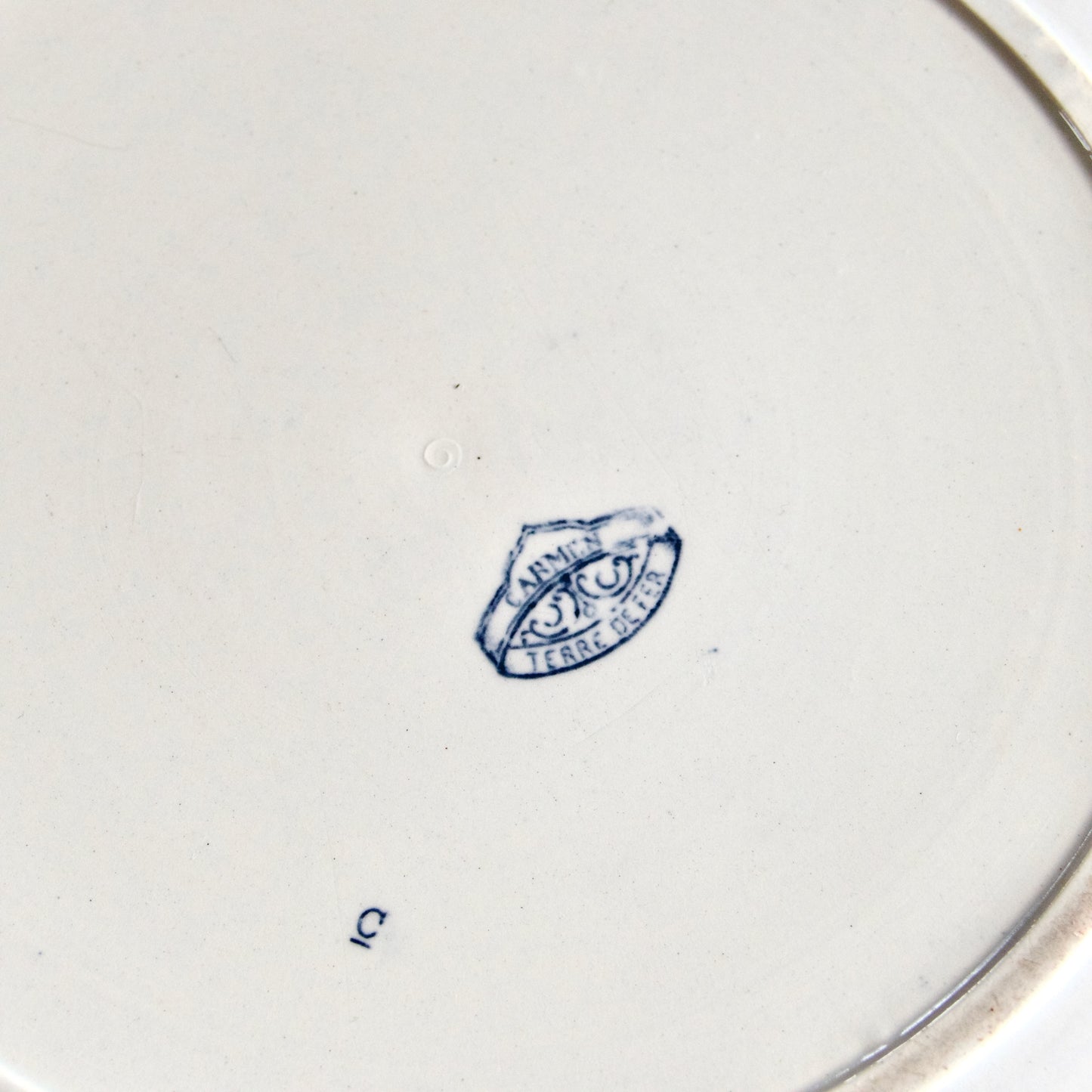 Grand plat creux Sarreguemines "Carmen" - terre de fer