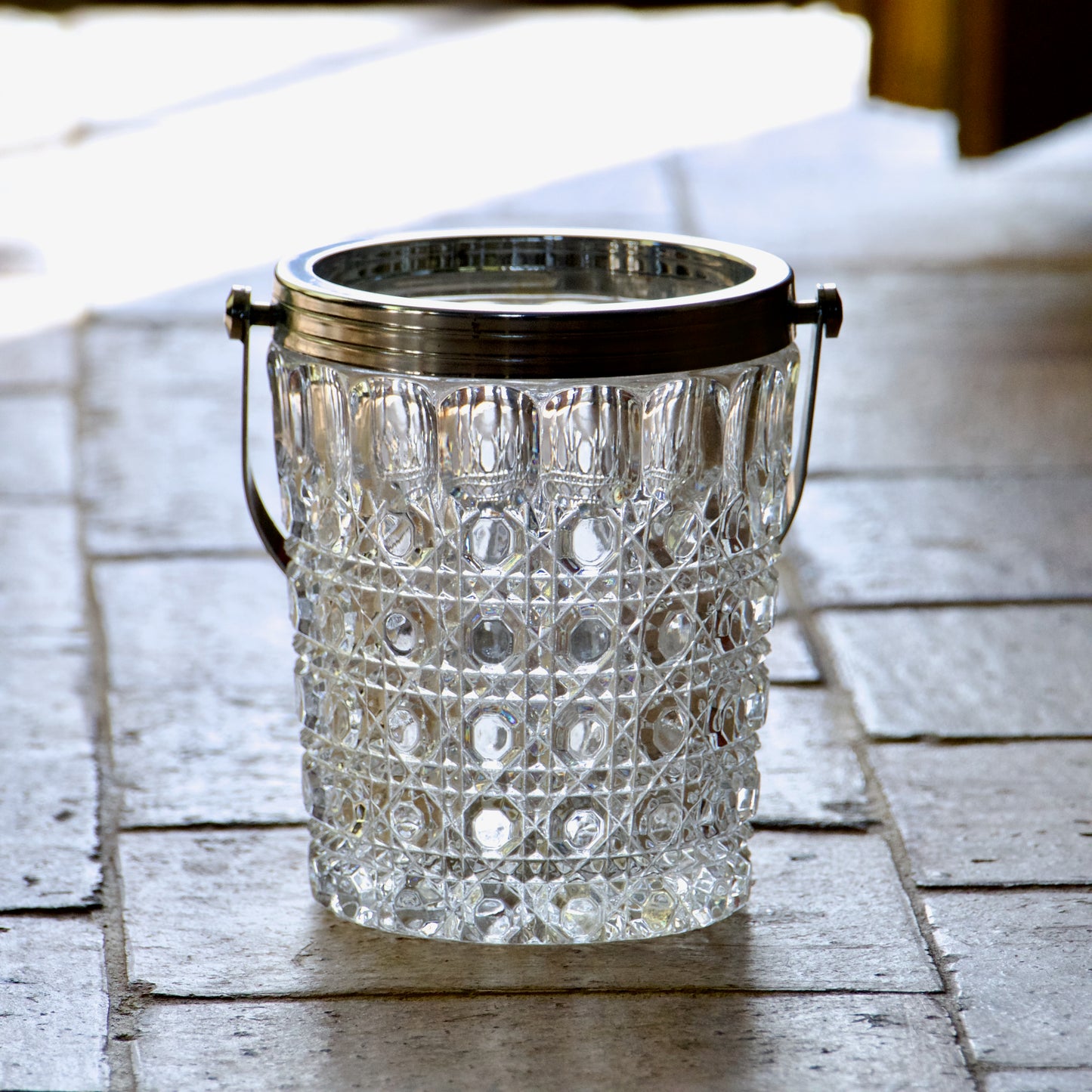 Seau à glaçons en cristal 1970