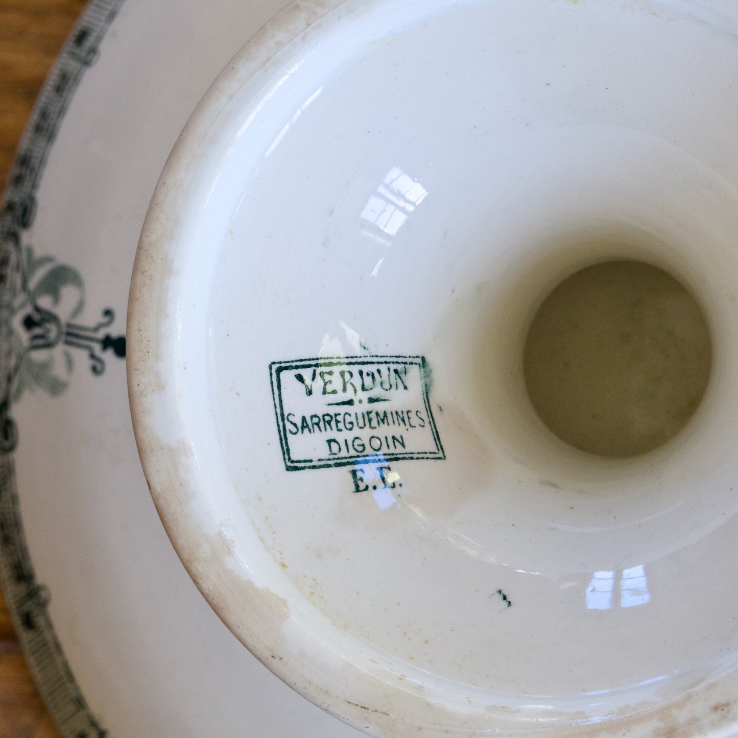 Compotier Sarreguemines collection "Verdun" - terre de fer