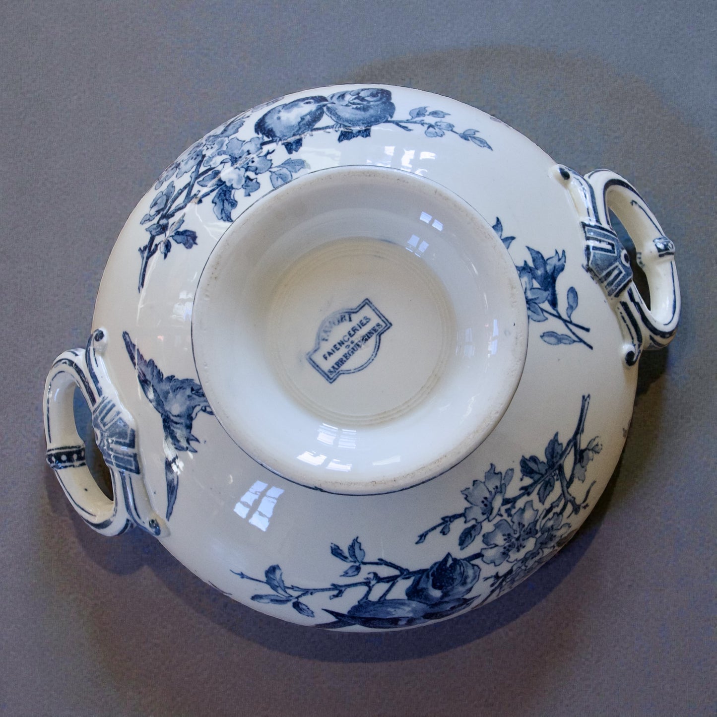 Légumier / soupière Sarreguemines "Favori" - terre de fer