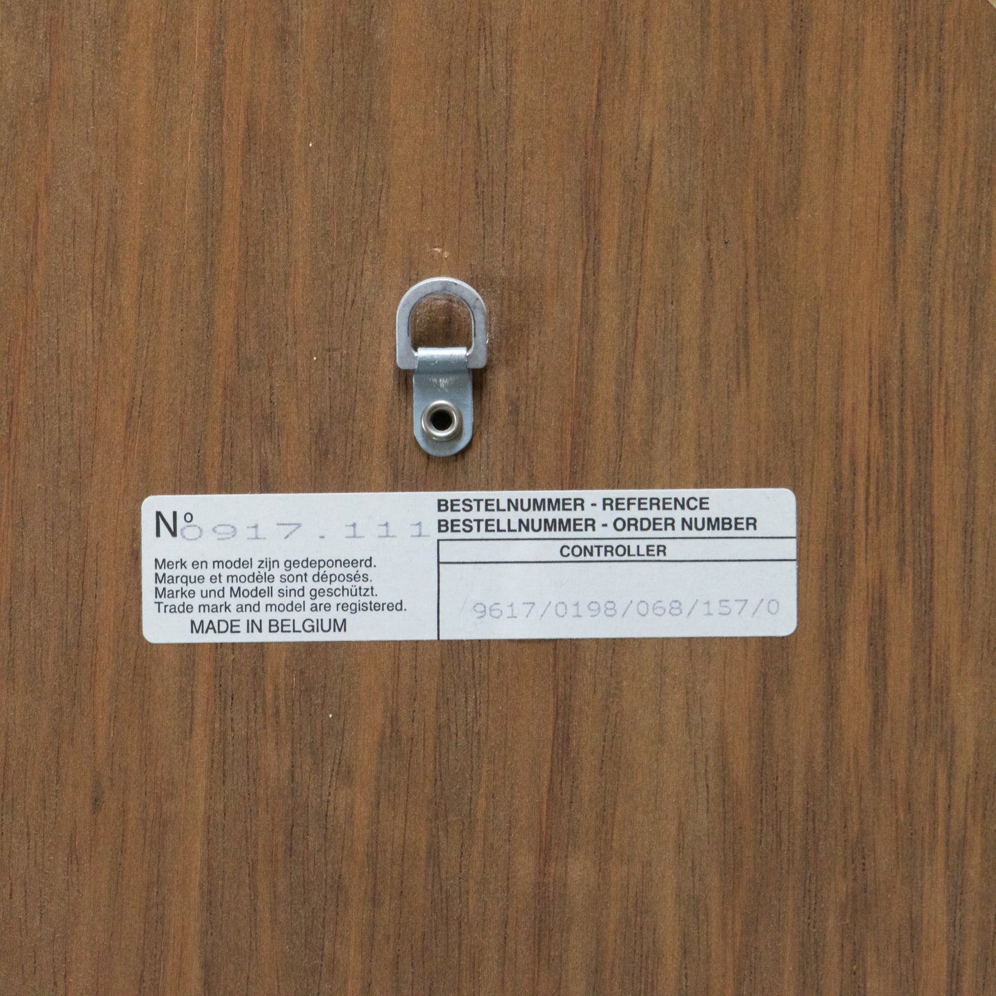 Miroir belge vintage en bois doré