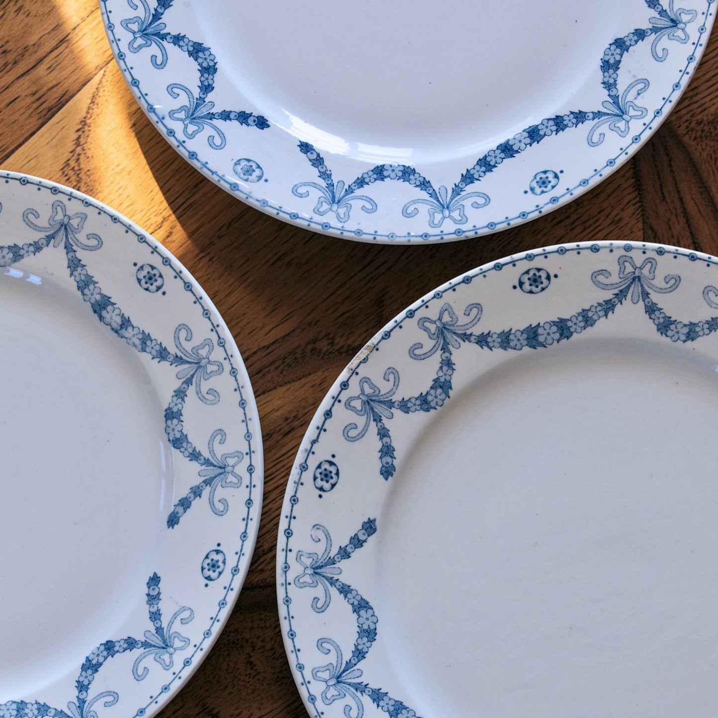 9 assiettes à dessert Sarreguemines "Juliana" - terre de fer